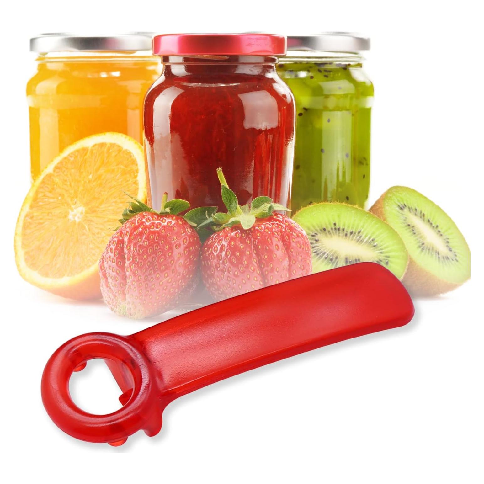 Abrebotellas Manual CCHOME Jar-Key Rojo Fácil de Usar