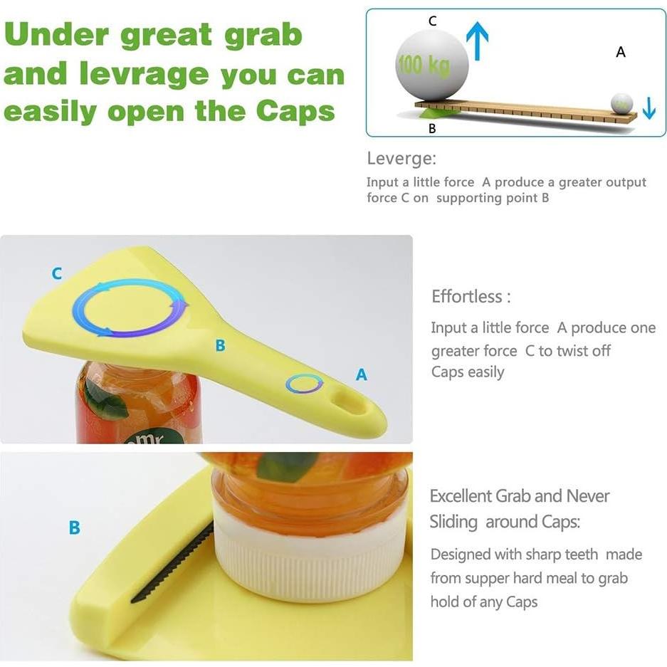 Abrebotellas Twist-Off Sukiise para Manos Débiles 17,5 cm