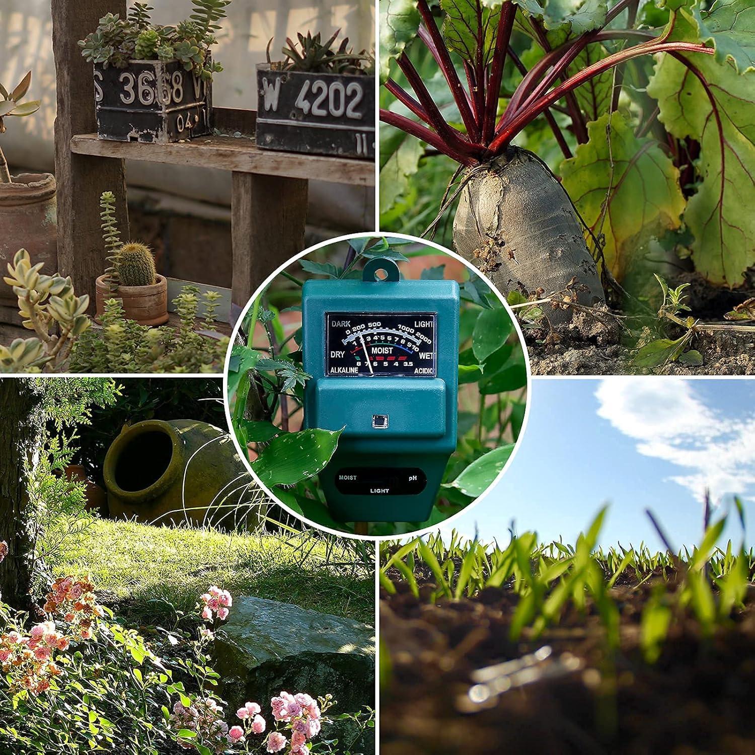 Medidor de Humedad Luz pH 3-en-1 MEASUREMAN 0,09 kg