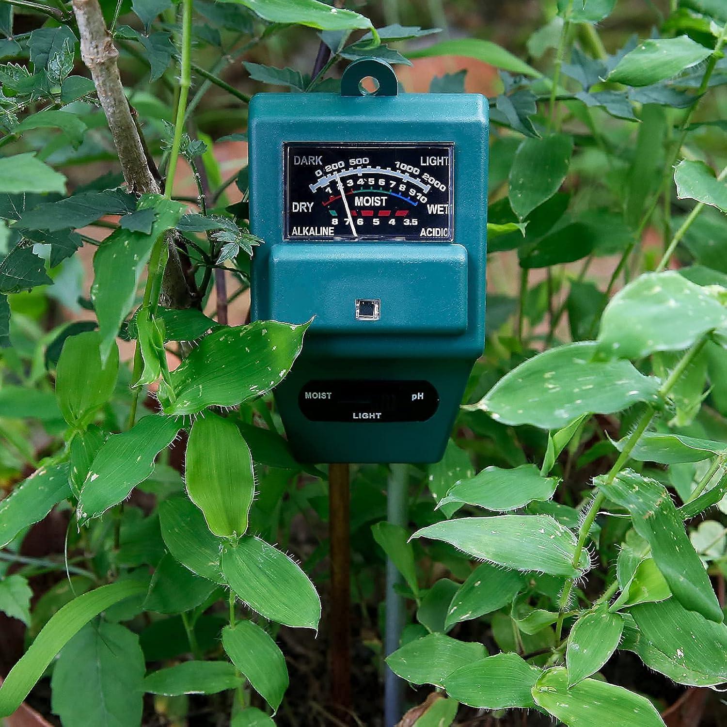 Medidor de Humedad Luz pH 3-en-1 MEASUREMAN 0,09 kg