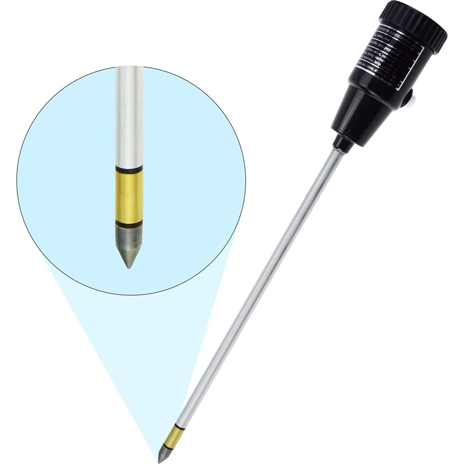 Medidor de pH y Humedad de Suelo Gain Express 295mm