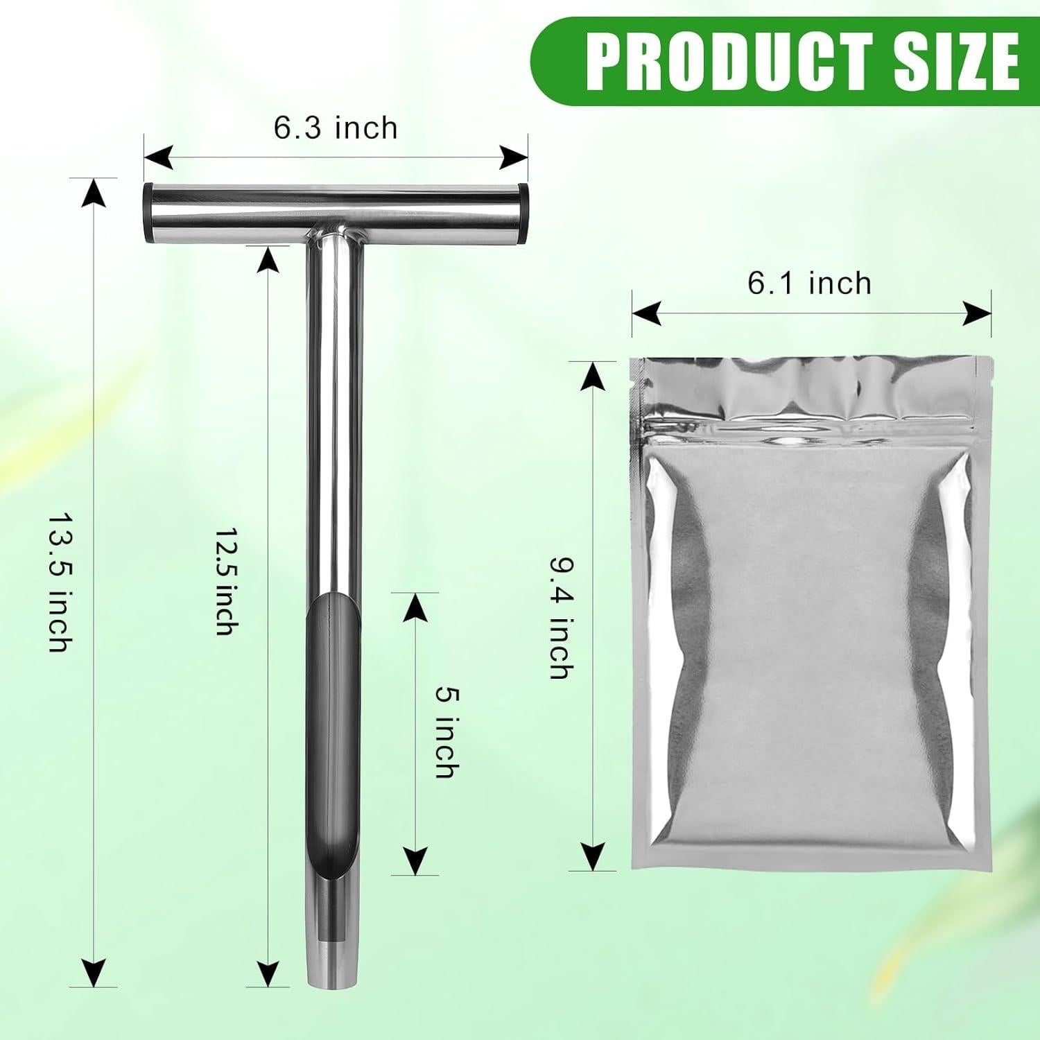 Sonda de Suelo 34.29 cm Acero Inoxidable Sumalon con 2 Bolsas