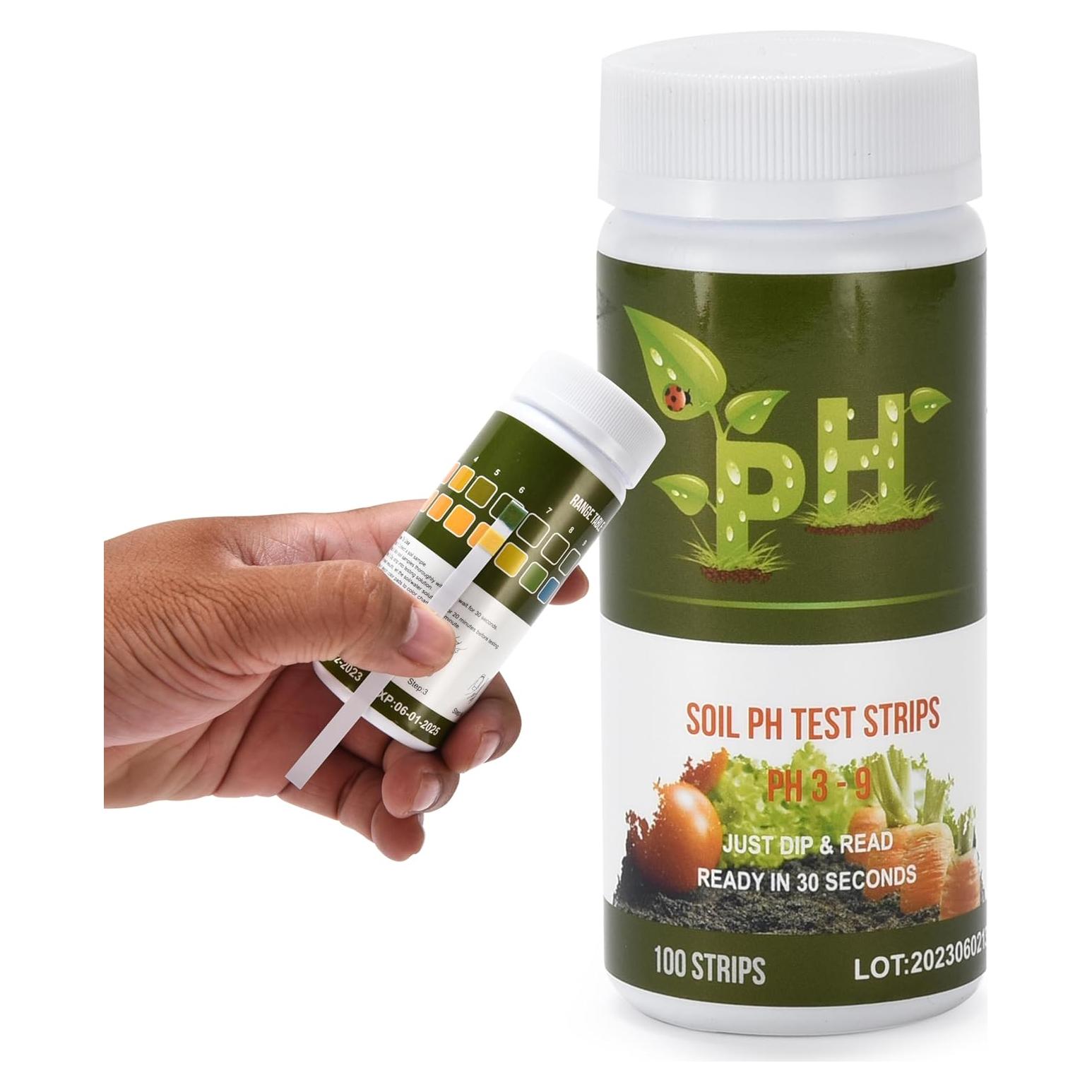 Kit de Prueba de pH del Suelo Window Garden 100 Tiras