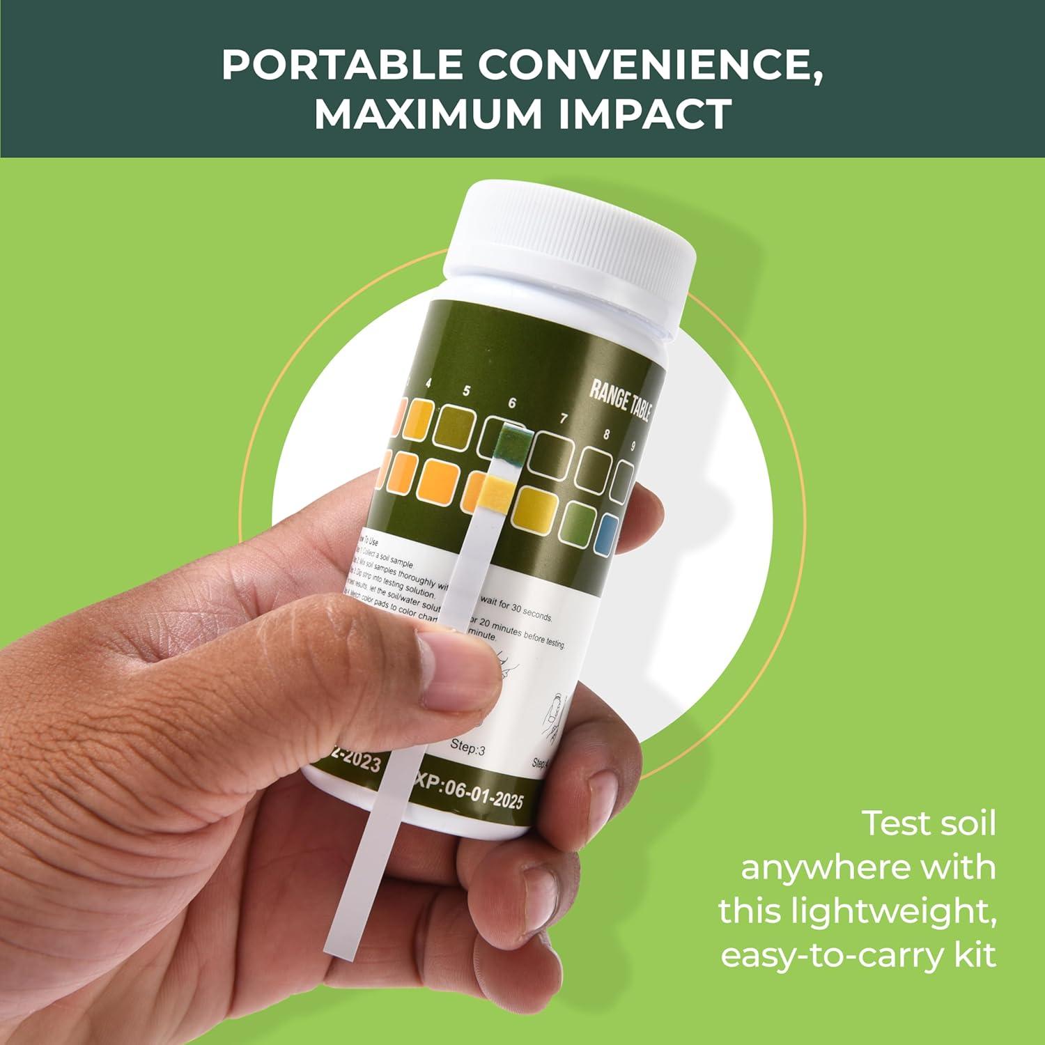 Kit de Prueba de pH del Suelo Window Garden 100 Tiras