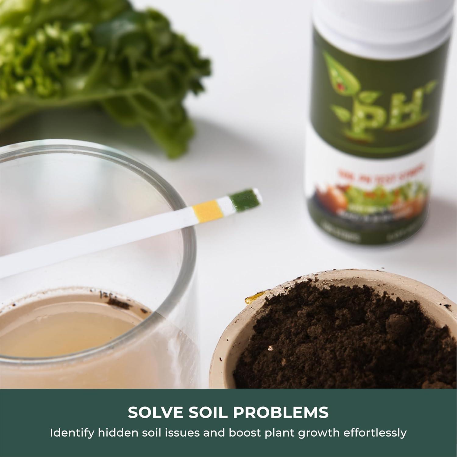 Kit de Prueba de pH del Suelo Window Garden 100 Tiras