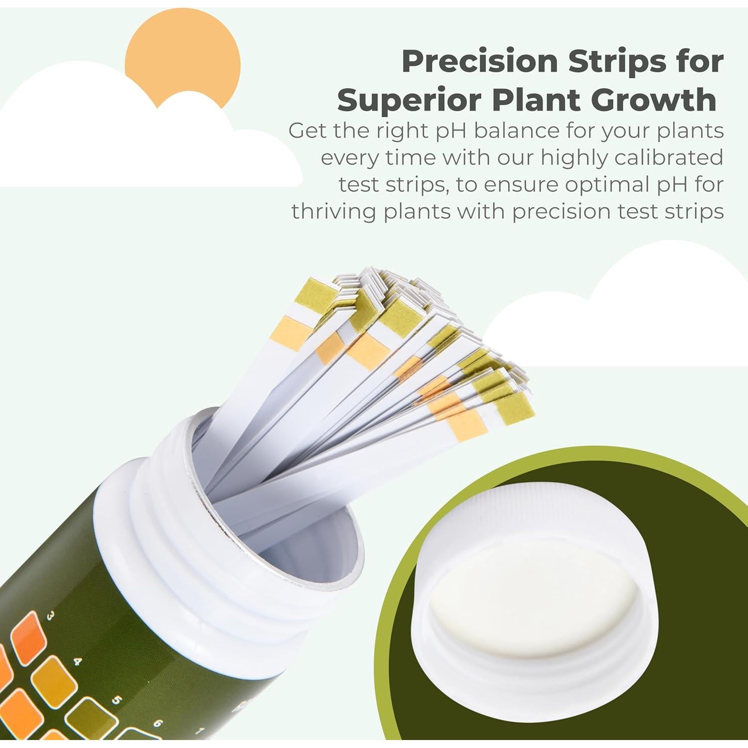 Kit de Prueba de pH del Suelo Window Garden 100 Tiras