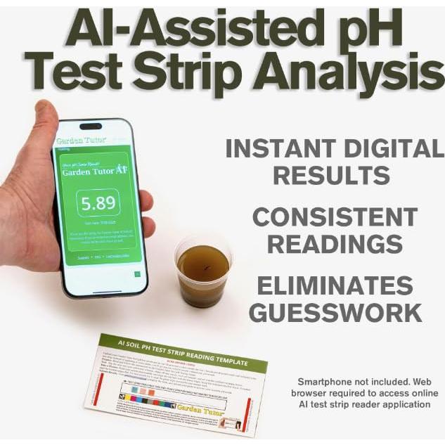 Kit de Prueba de pH del Suelo Garden Tutor - 100 Tiras