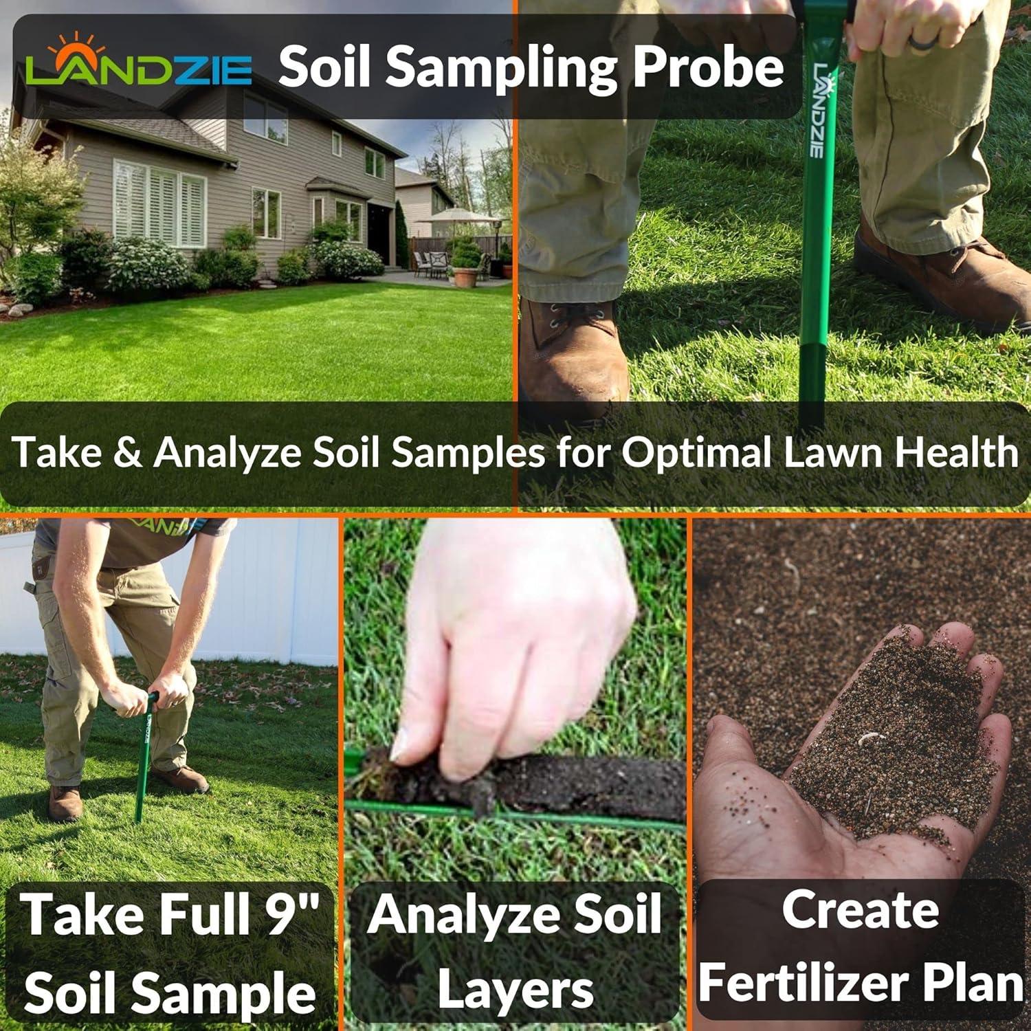 Probe de Suelo Landzie 50.8 cm - Muestreador de Suelo 22.86 cm