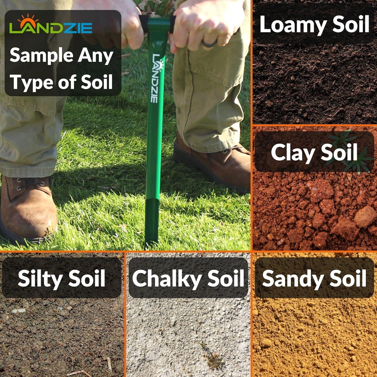 Probe de Suelo Landzie 50.8 cm - Muestreador de Suelo 22.86 cm
