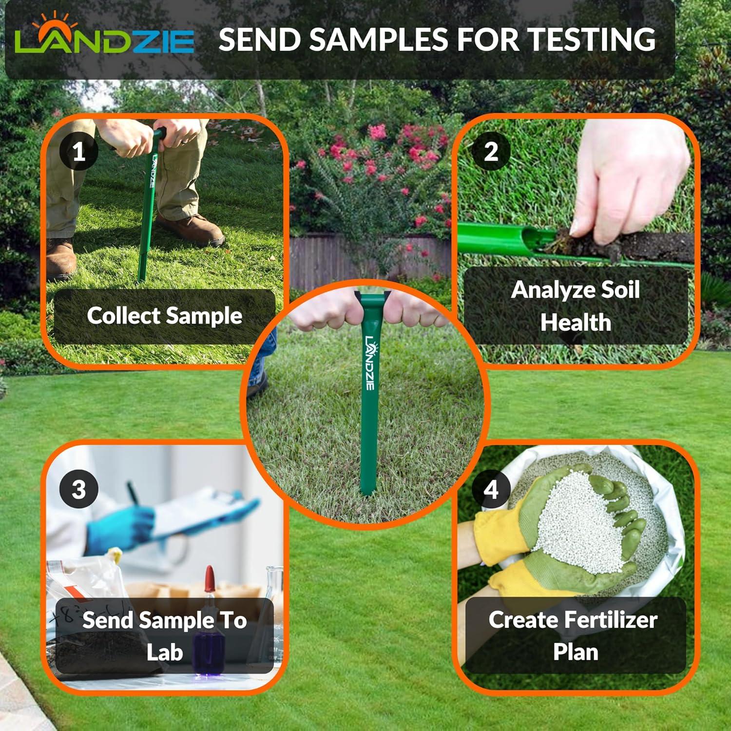 Probe de Suelo Landzie 50.8 cm - Muestreador de Suelo 22.86 cm