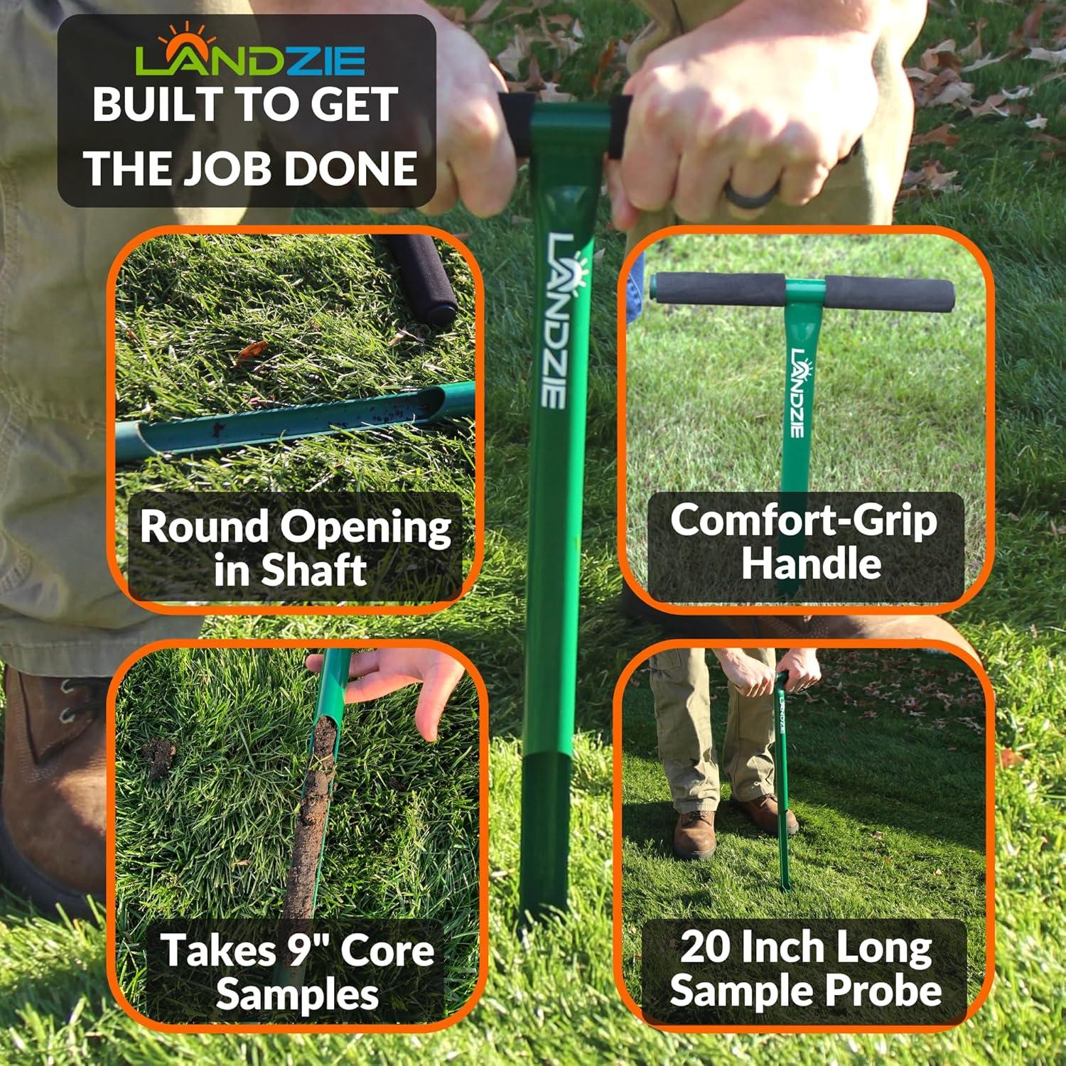 Probe de Suelo Landzie 50.8 cm - Muestreador de Suelo 22.86 cm