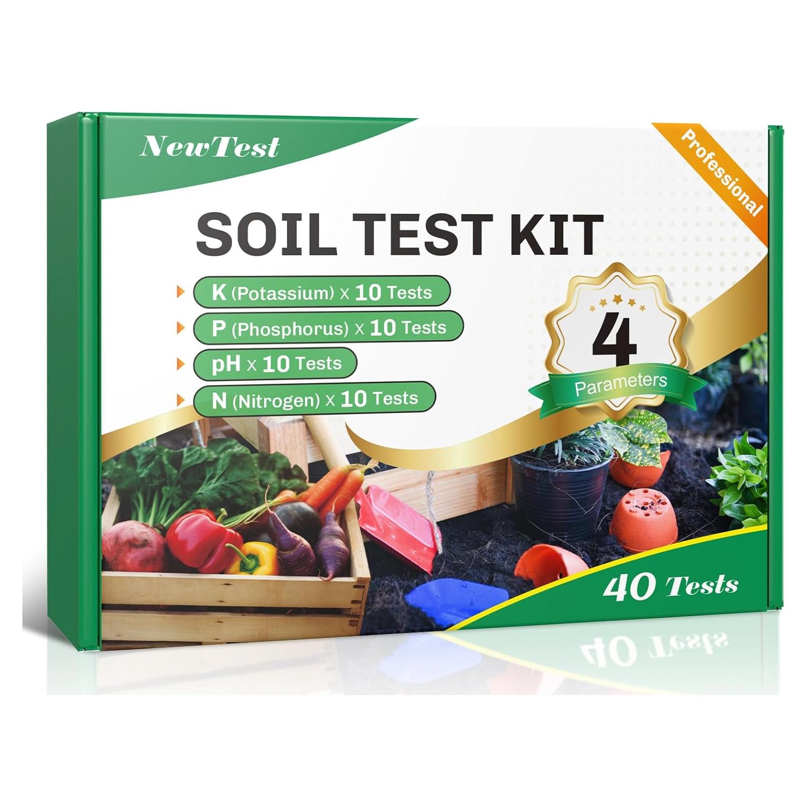 Kit de Prueba de Suelo NewTest 4 Parámetros para Jardín