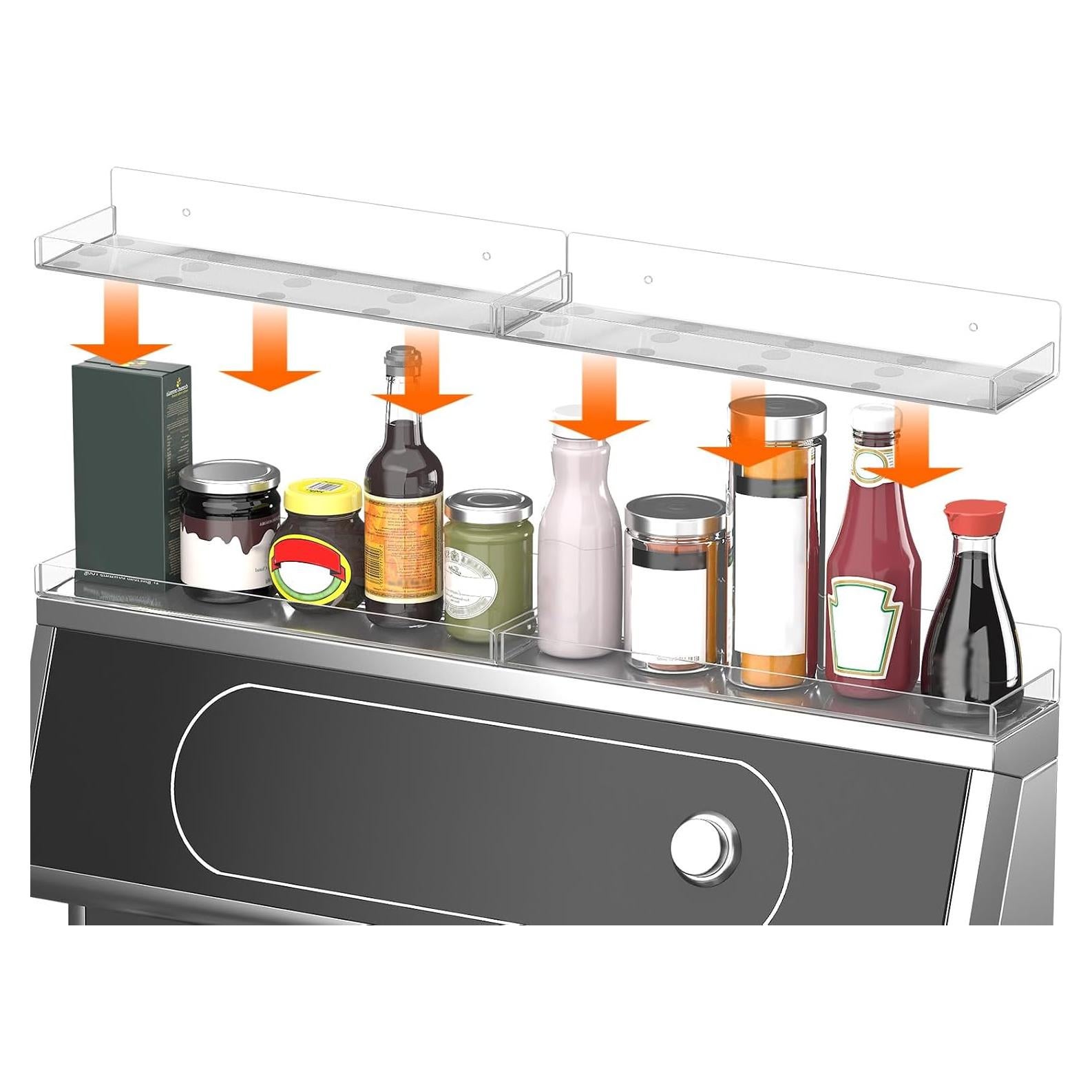 Estante de Acrílico Zisoue 76,2 cm para Cocina Organizador