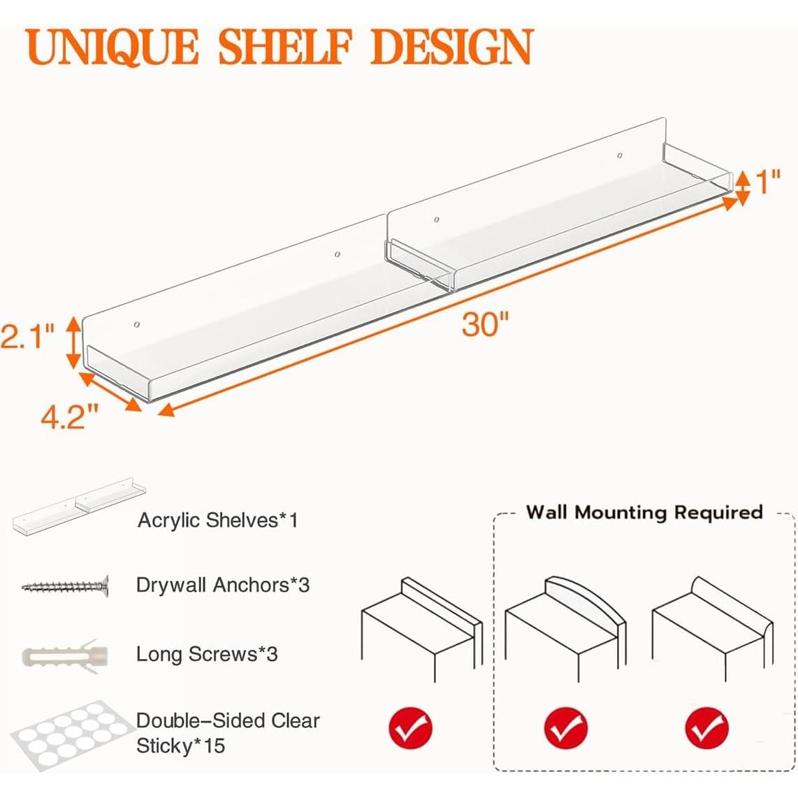 Estante de Acrílico Zisoue 76,2 cm para Cocina Organizador