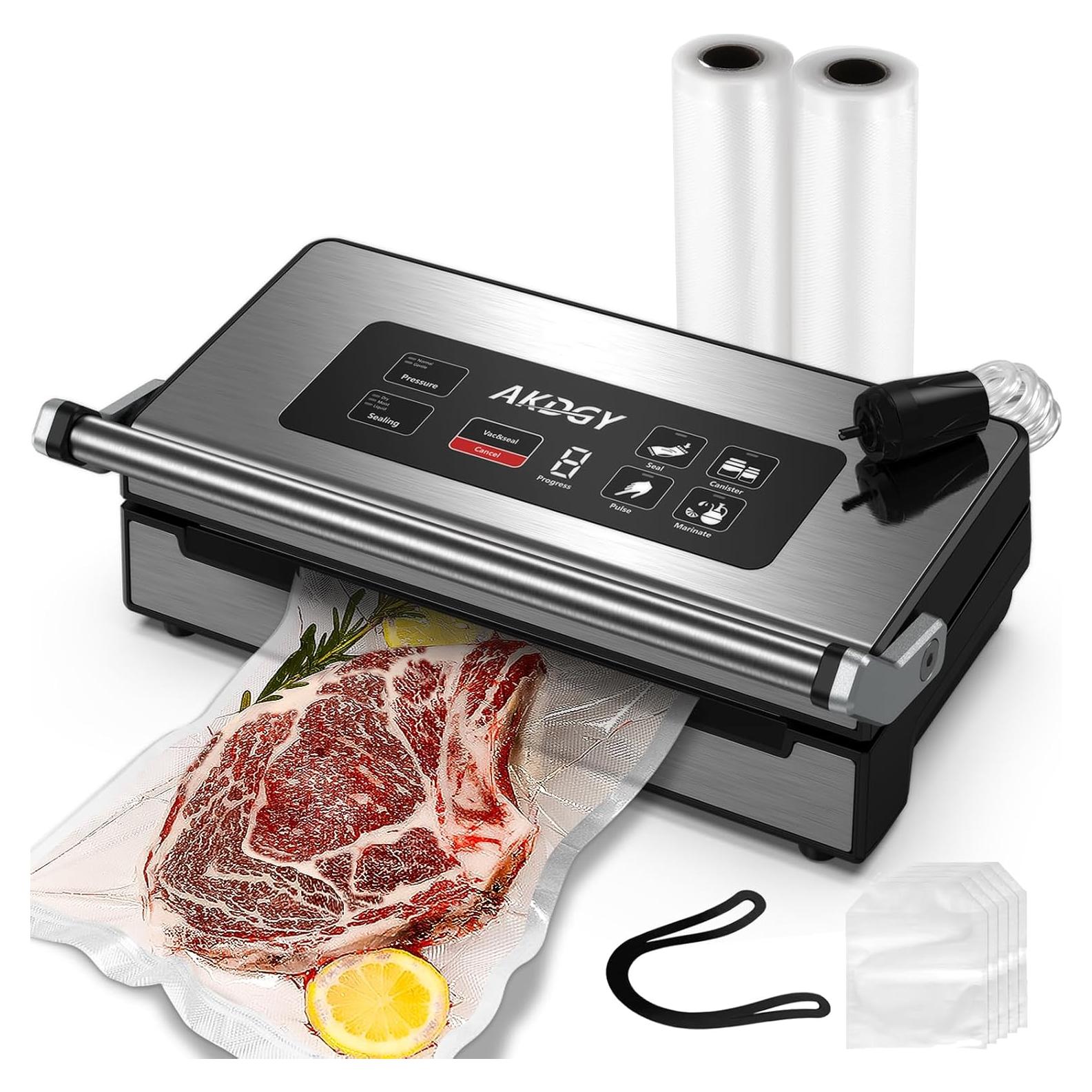 Sellador al vacío AKDGY 90Kpa acero inoxidable 130W