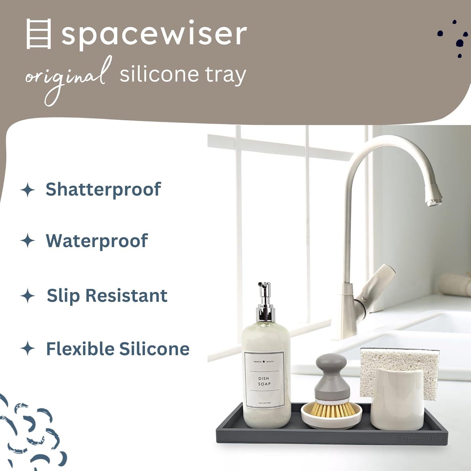 Bandeja de Silicona Spacewiser 29,72 cm Gris Moderno