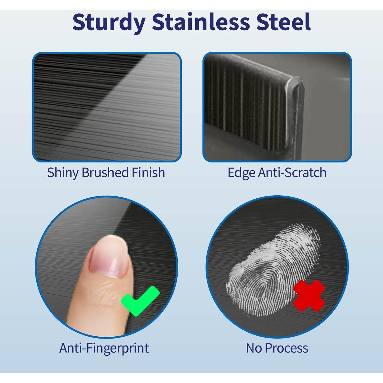 Estante Magnético Mount Walker 76 cm Acero Inoxidable Negro