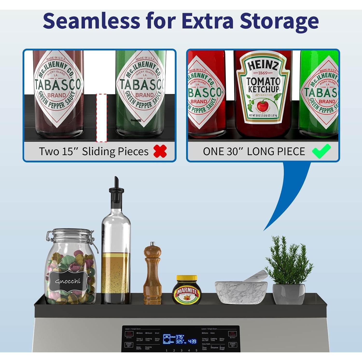 Estante Magnético Mount Walker 76 cm Acero Inoxidable Negro