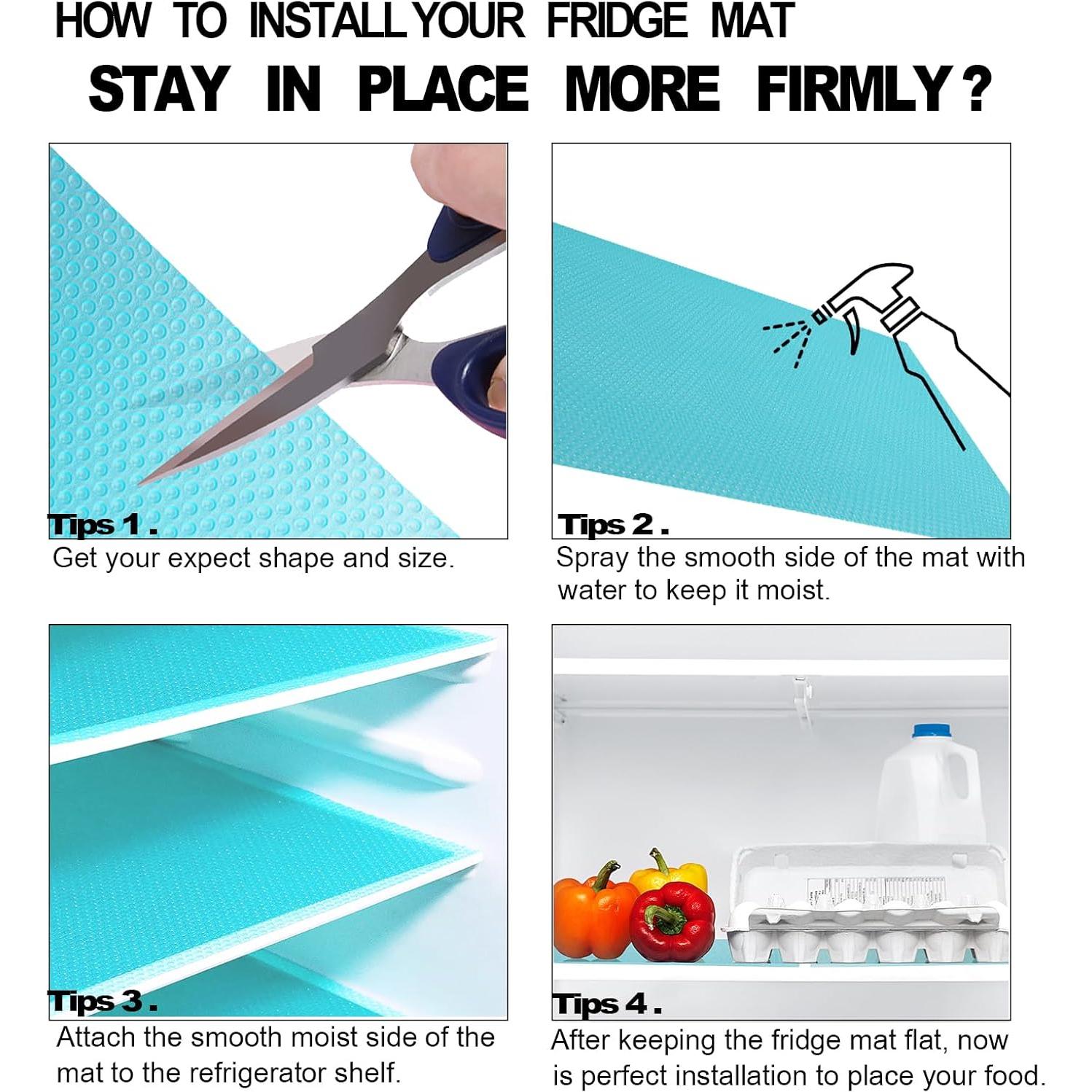 16 Alfombrillas para Refrigerador Shinywear Lavables 44.96x29.46cm