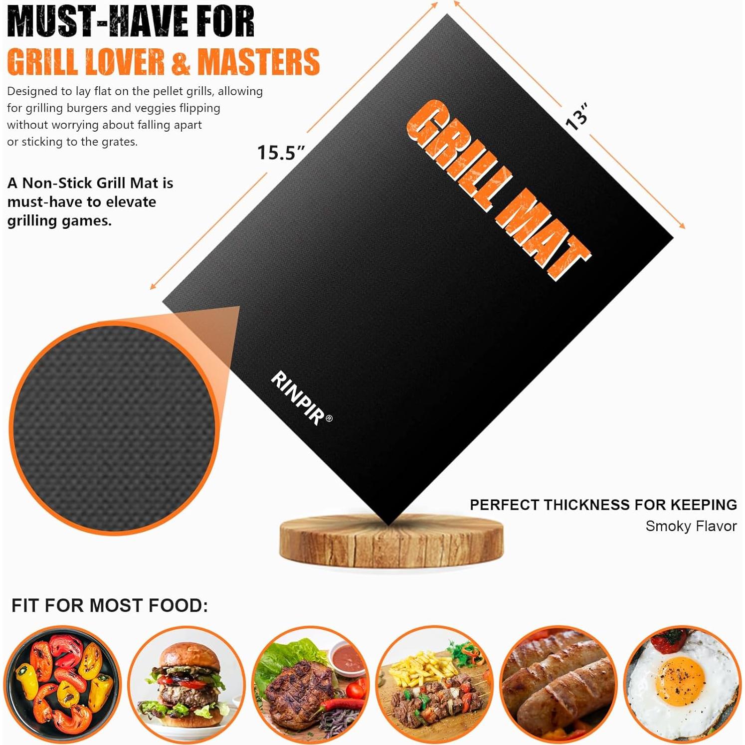 Juego de Parrilla RINPIR 31 Piezas Acero Inoxidable Marrón