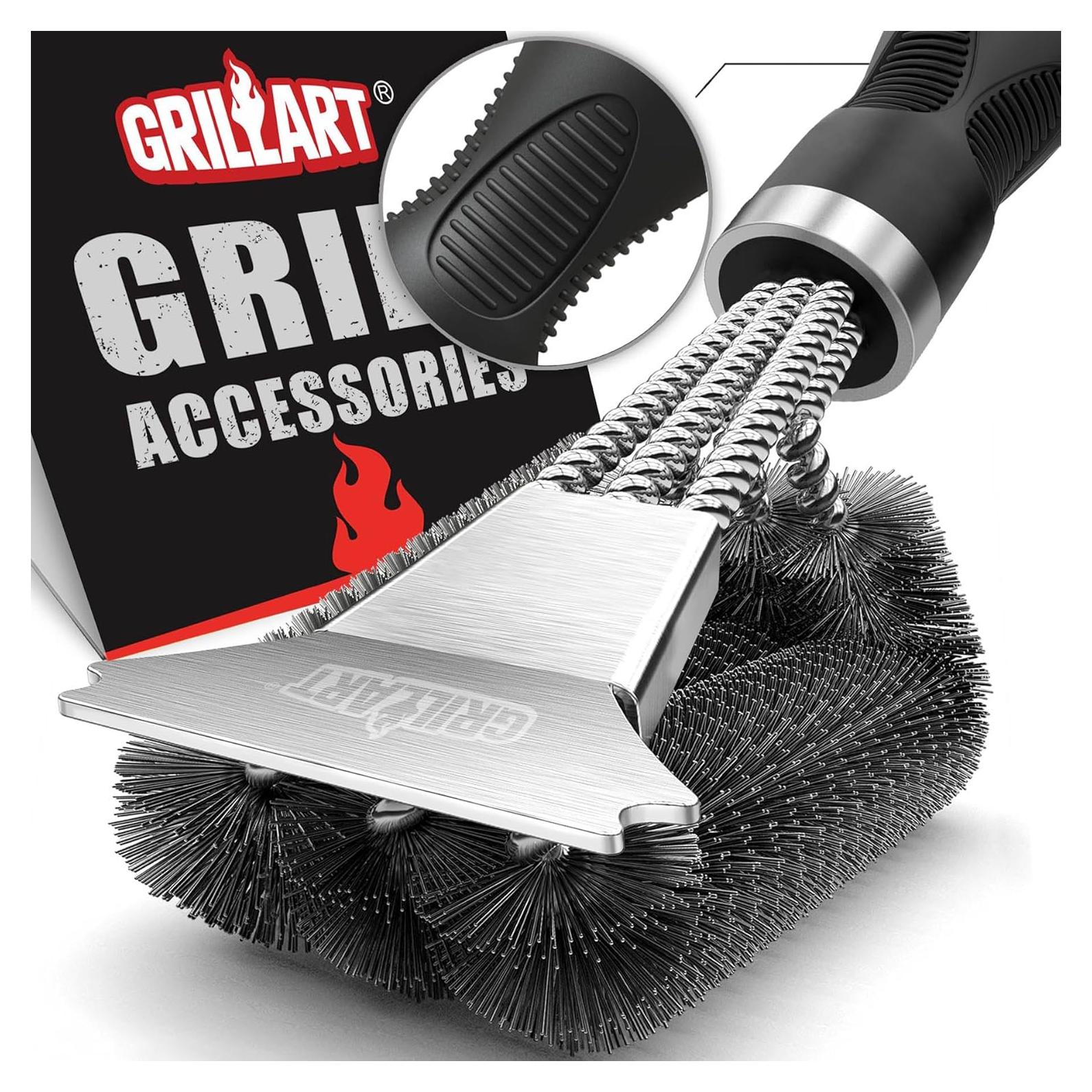 Cepillo de Parrilla GRILLART BR-8115 Acero Inoxidable 45.72 cm