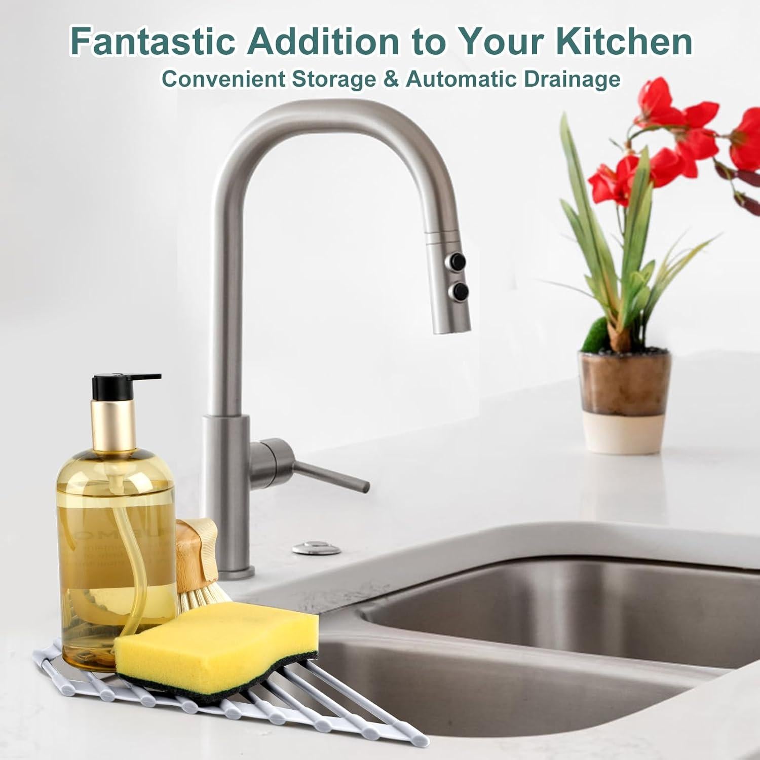 MERRYBOX Soporte Plegable para Secar Platos Triangular 0.24kg