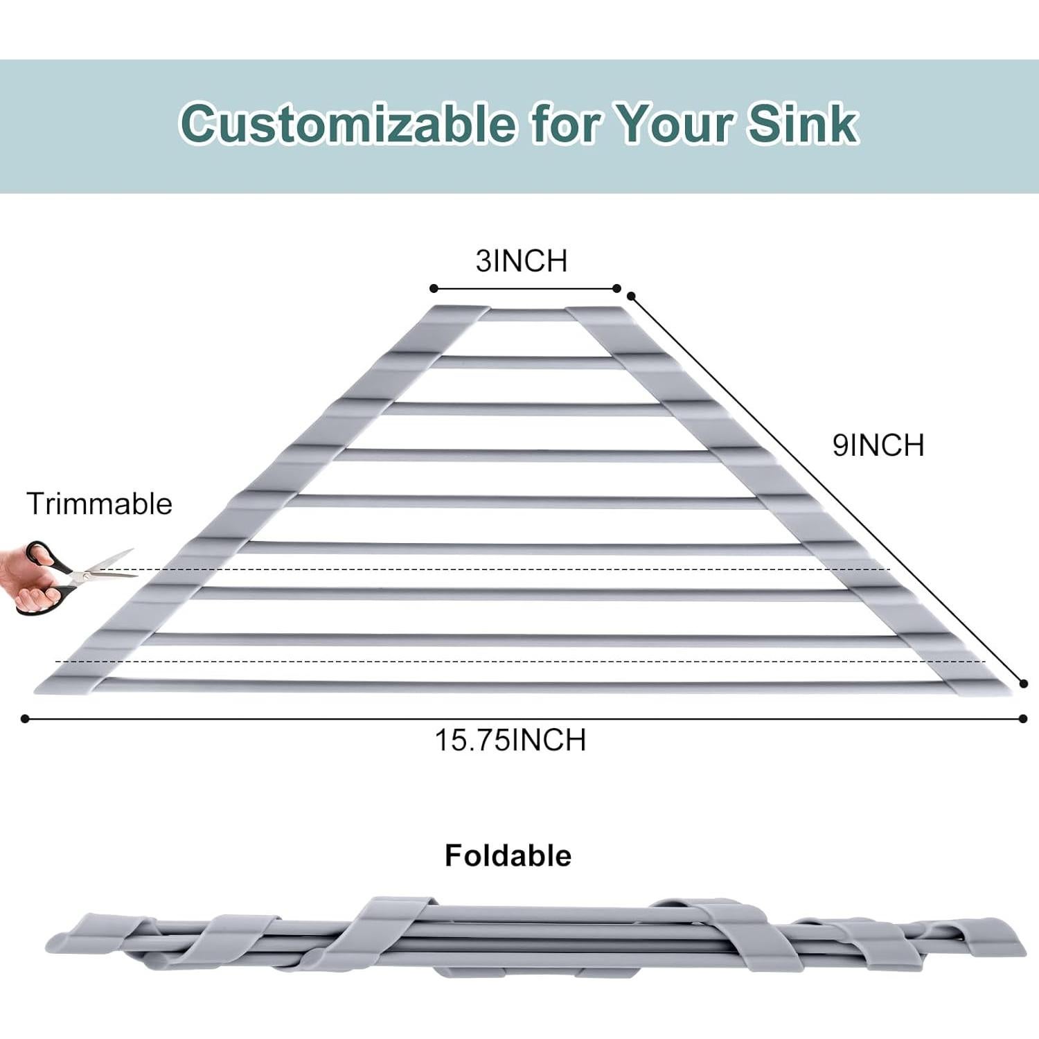MERRYBOX Soporte Plegable para Secar Platos Triangular 0.24kg