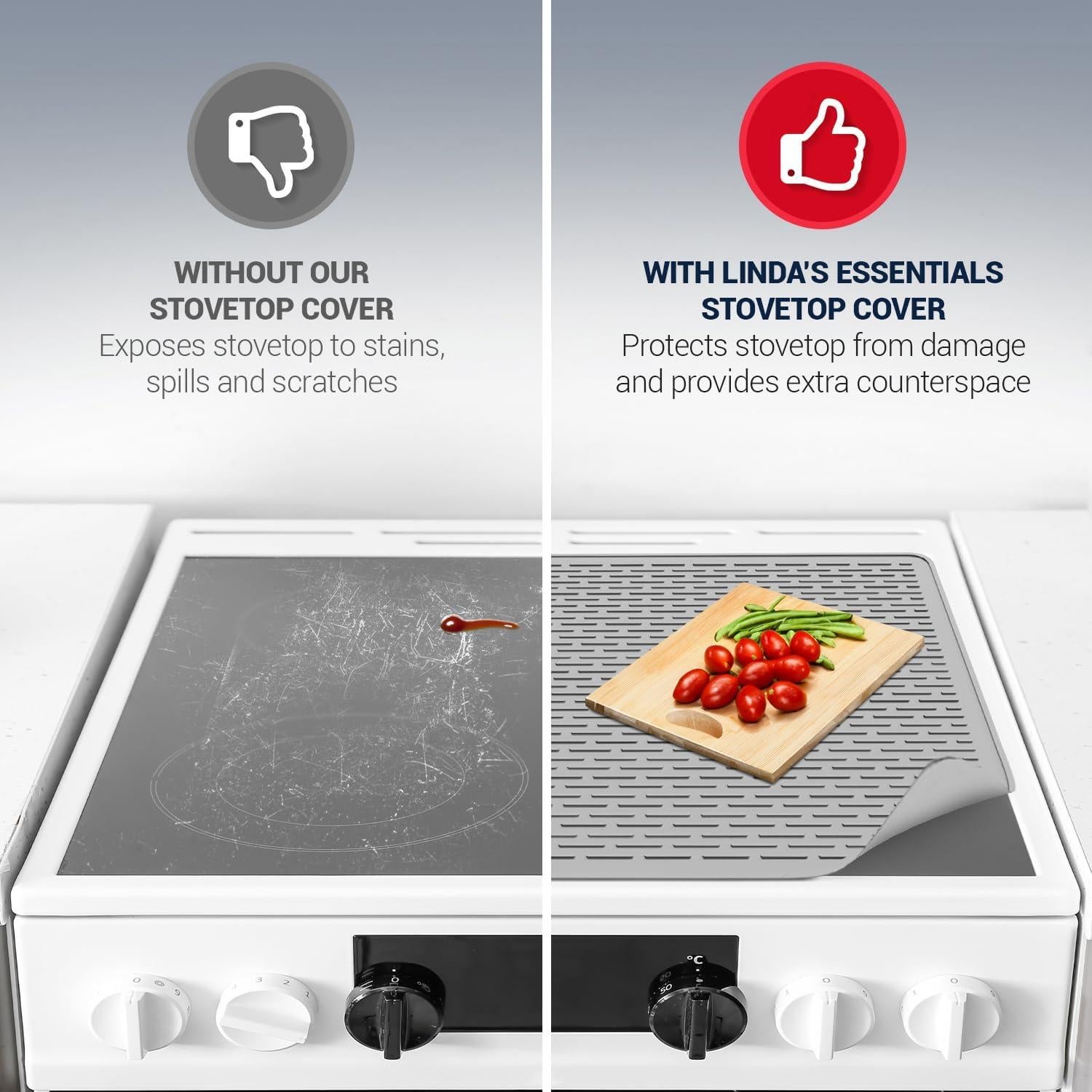 Cubierta de Silicona para Estufa Eléctrica Linda's Essentials 76x53cm