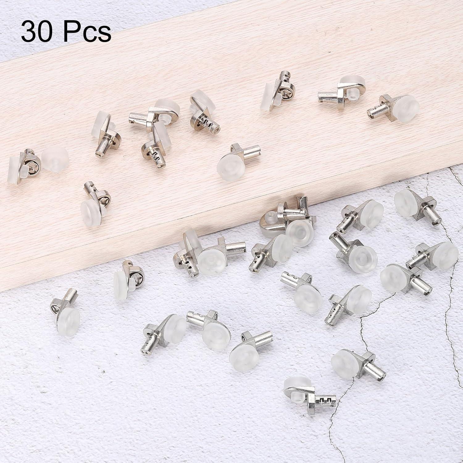 Soportes de Estante Ajustables HARFINGTON 30pcs 5mm Zinc