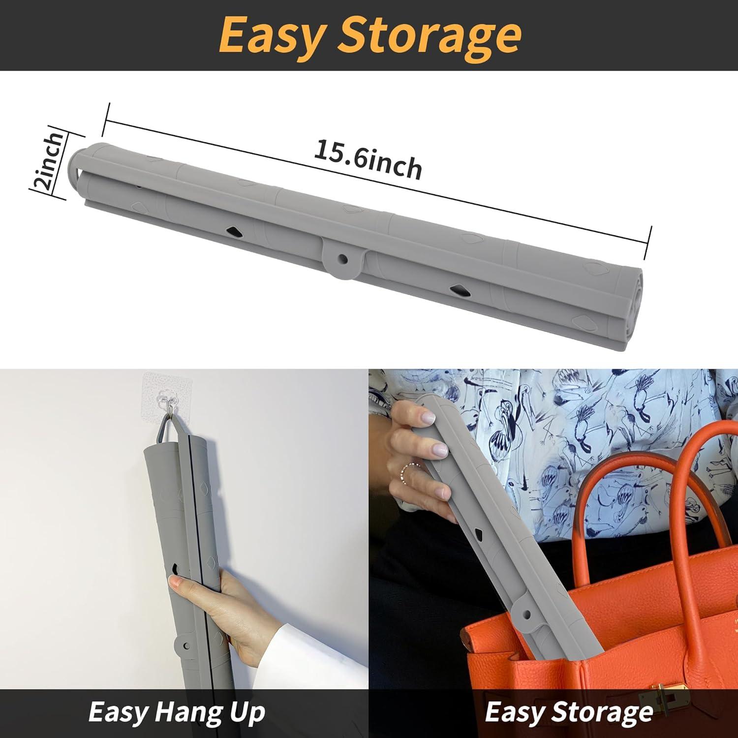 Cubierta de lavabo Mofason 51x40 cm gris organizador maquillaje