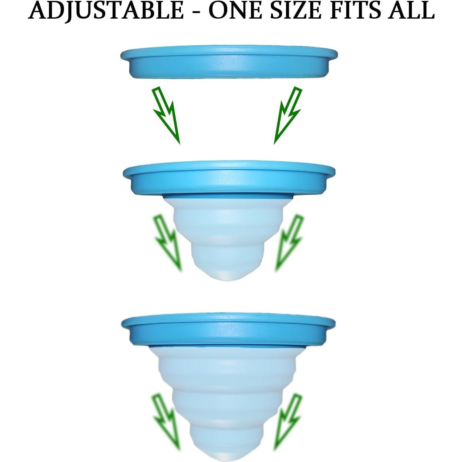 Organizador apilable de tazas Aifeedi 3Pcs Azul silicona