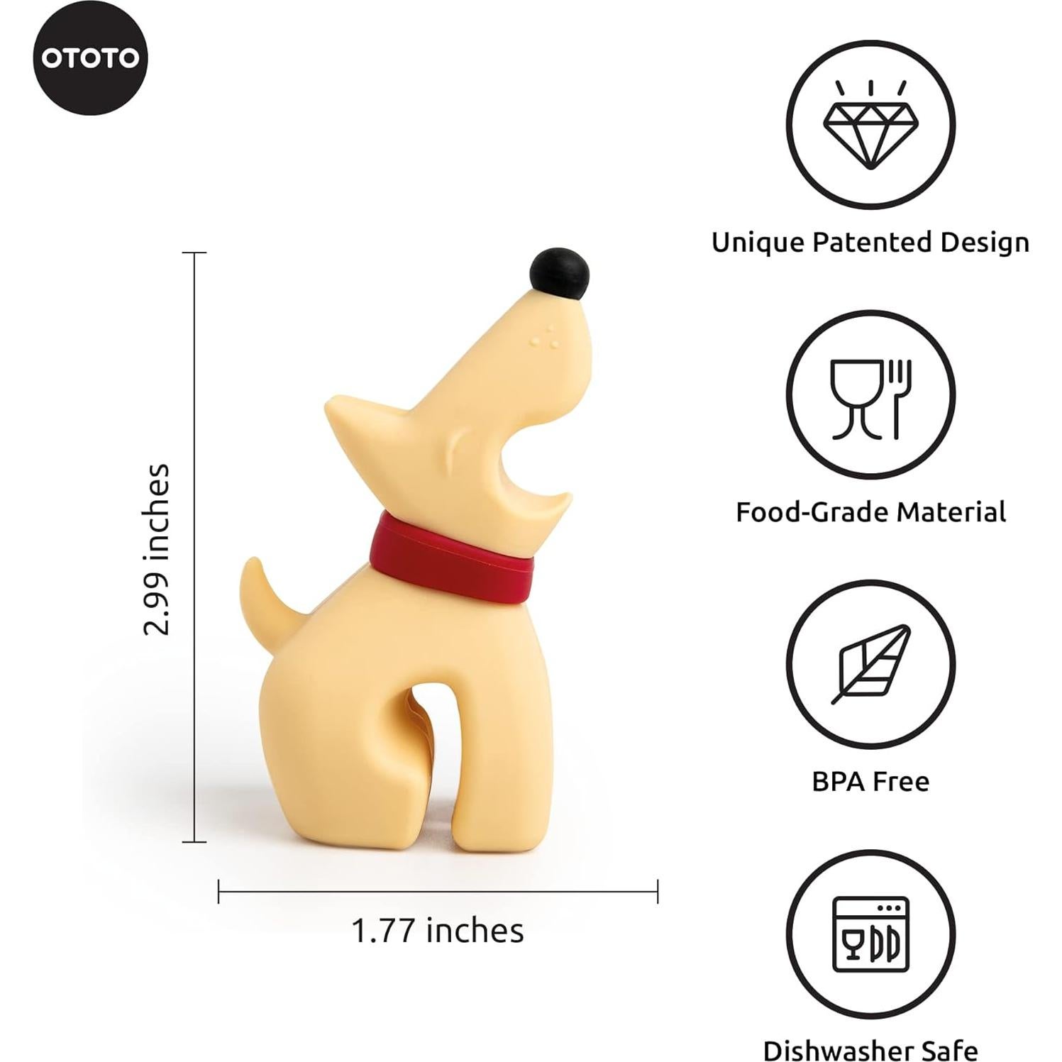 Soporte de Cuchara Divertido OTOTO Mejores Amigos 7,6 cm