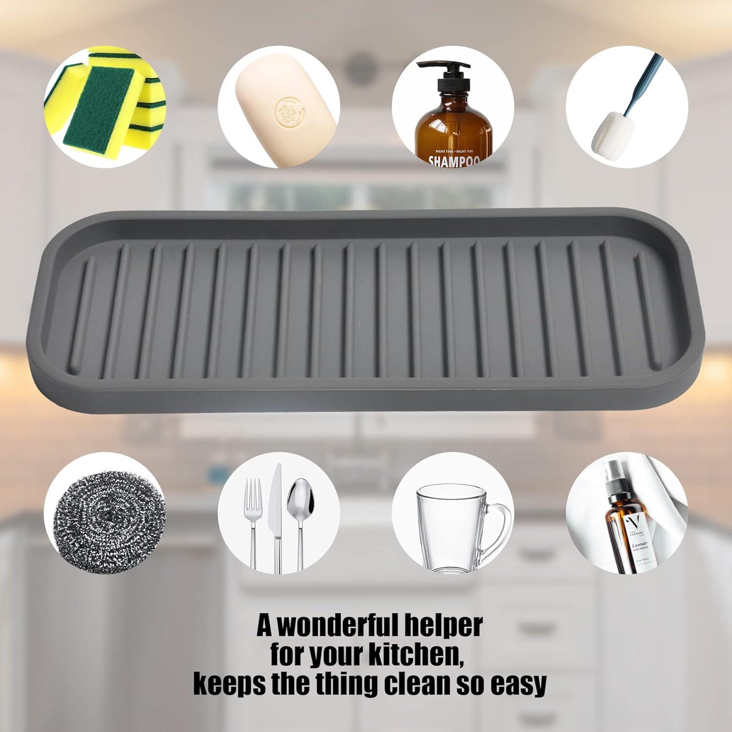 Soporte de Esponja de Silicona Mofason Gris - 2 Piezas