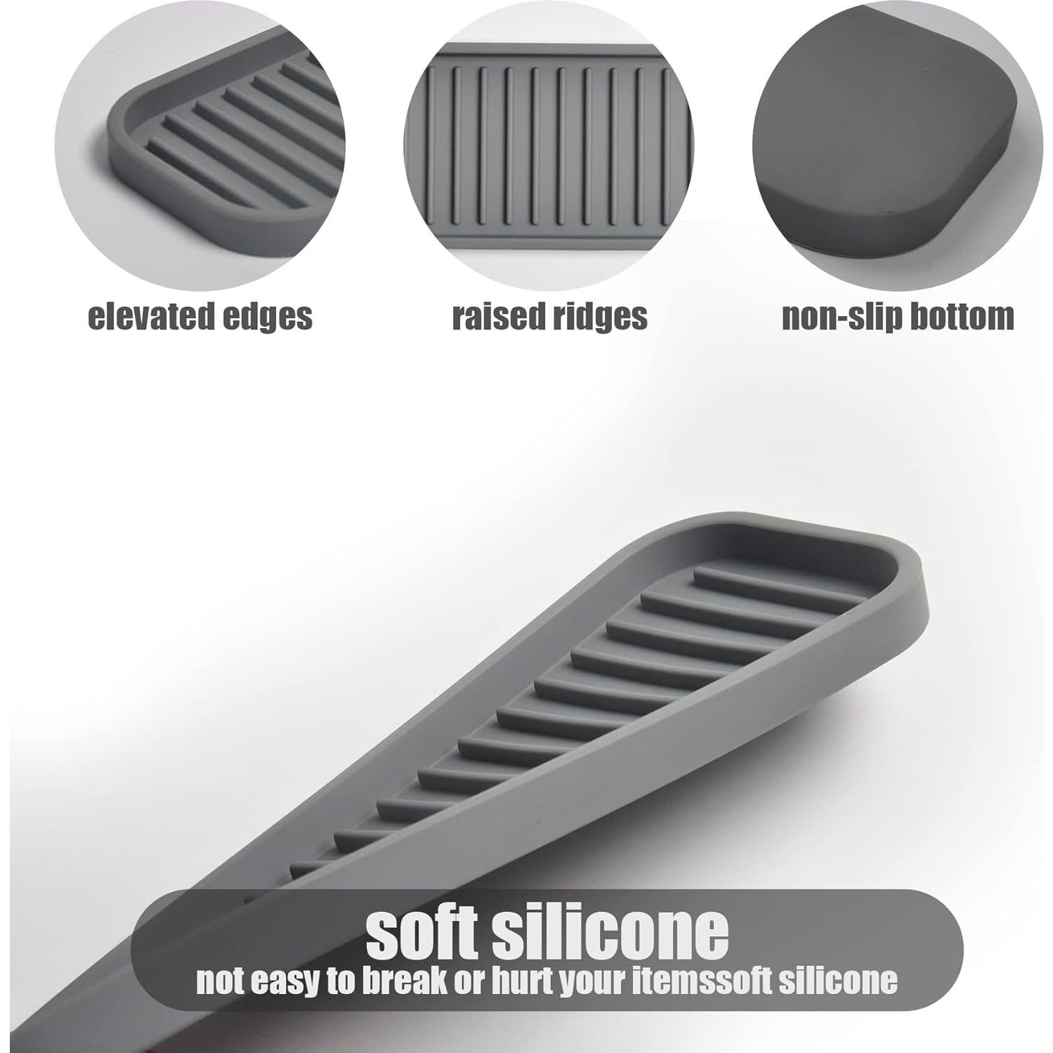 Soporte de Esponja de Silicona Mofason Gris - 2 Piezas