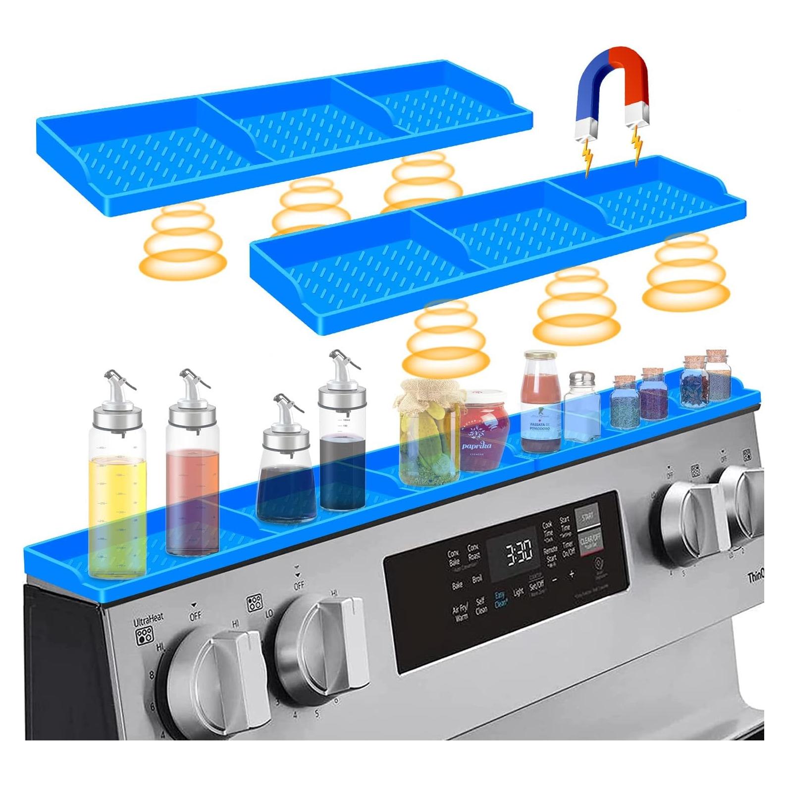 Estante Magnético de Cocina Hydream 30cm Silicona Azul