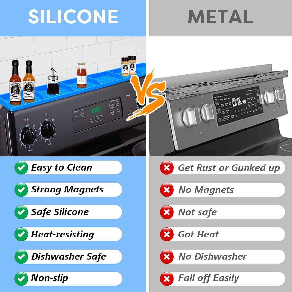 Estante Magnético de Cocina Hydream 30cm Silicona Azul