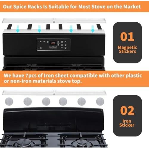 Estante Magnético de Silicona BFONS 74x9 cm para Especias