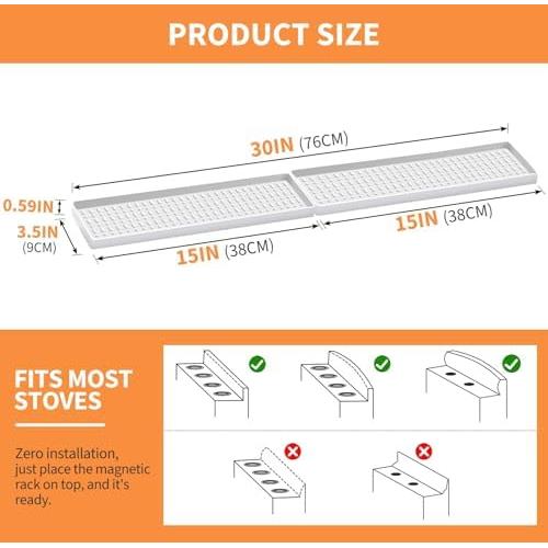 Estante Magnético de Silicona BFONS 74x9 cm para Especias