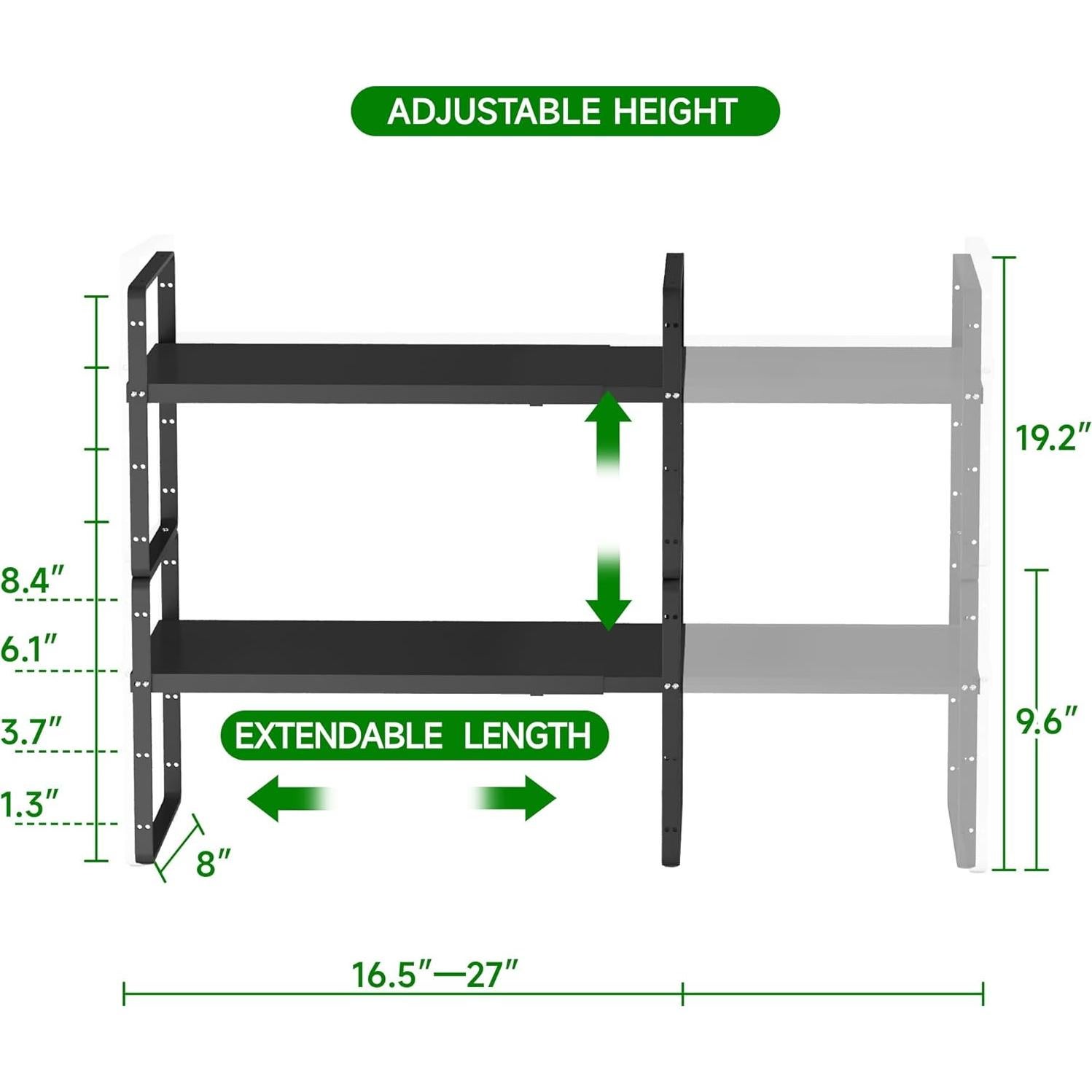Estante Organizador Expandible LOCVCDA para Cocina 42-68 cm