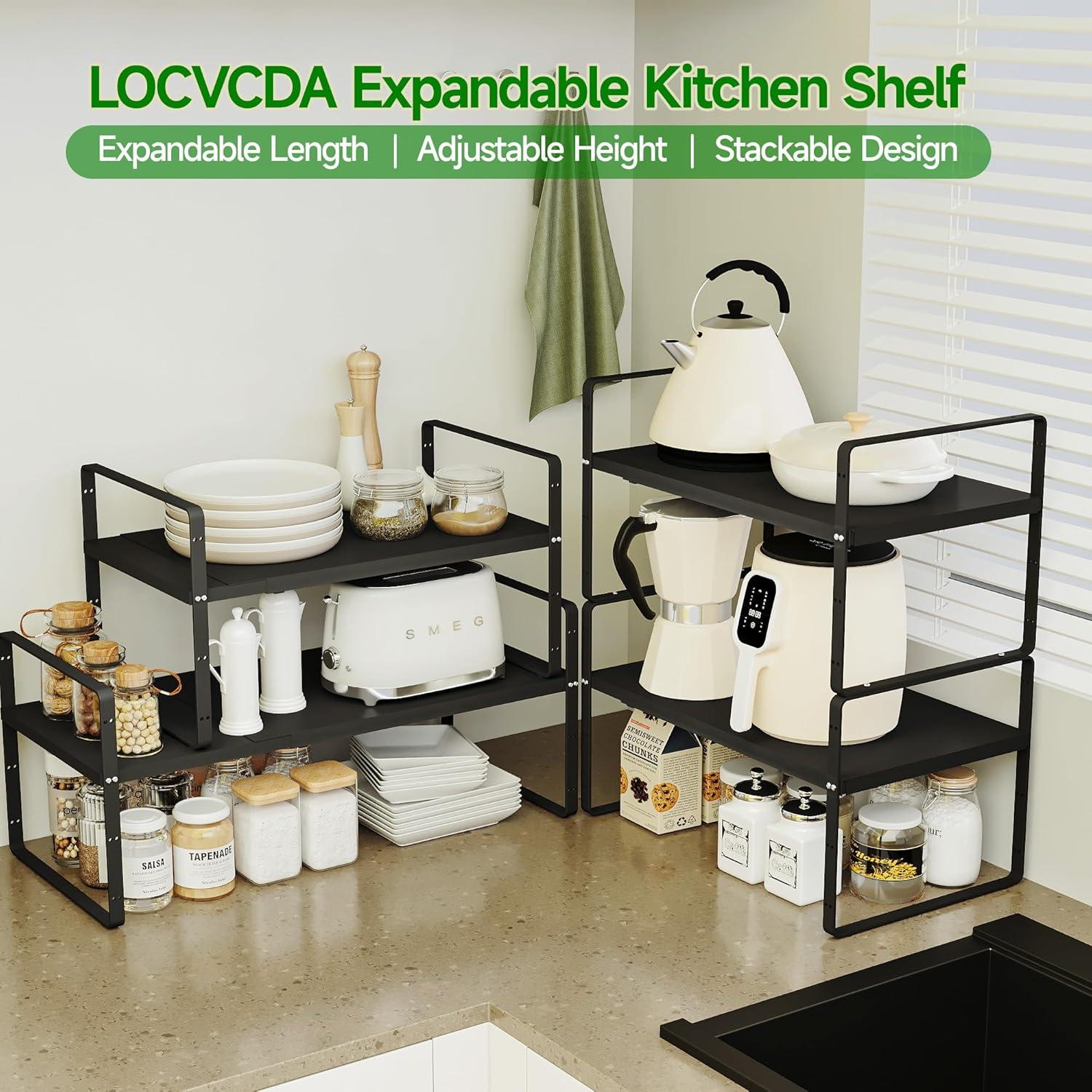 Estante Organizador Expandible LOCVCDA para Cocina 42-68 cm