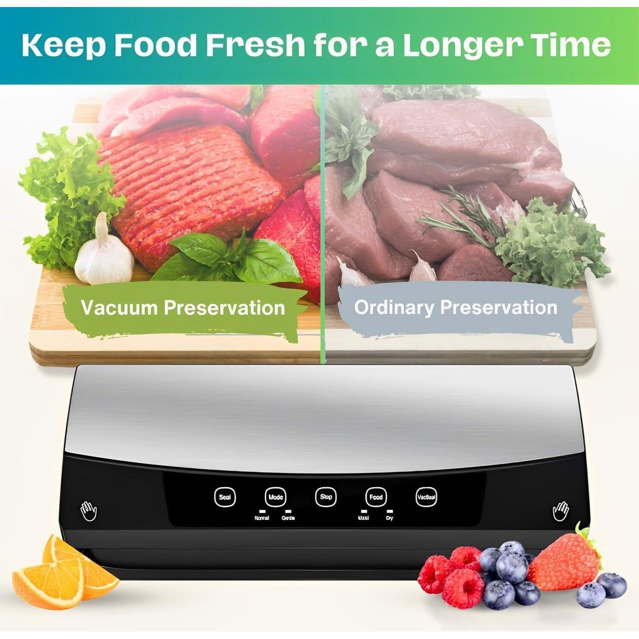 Sellador al vacío Goodscious para alimentos húmedos y secos