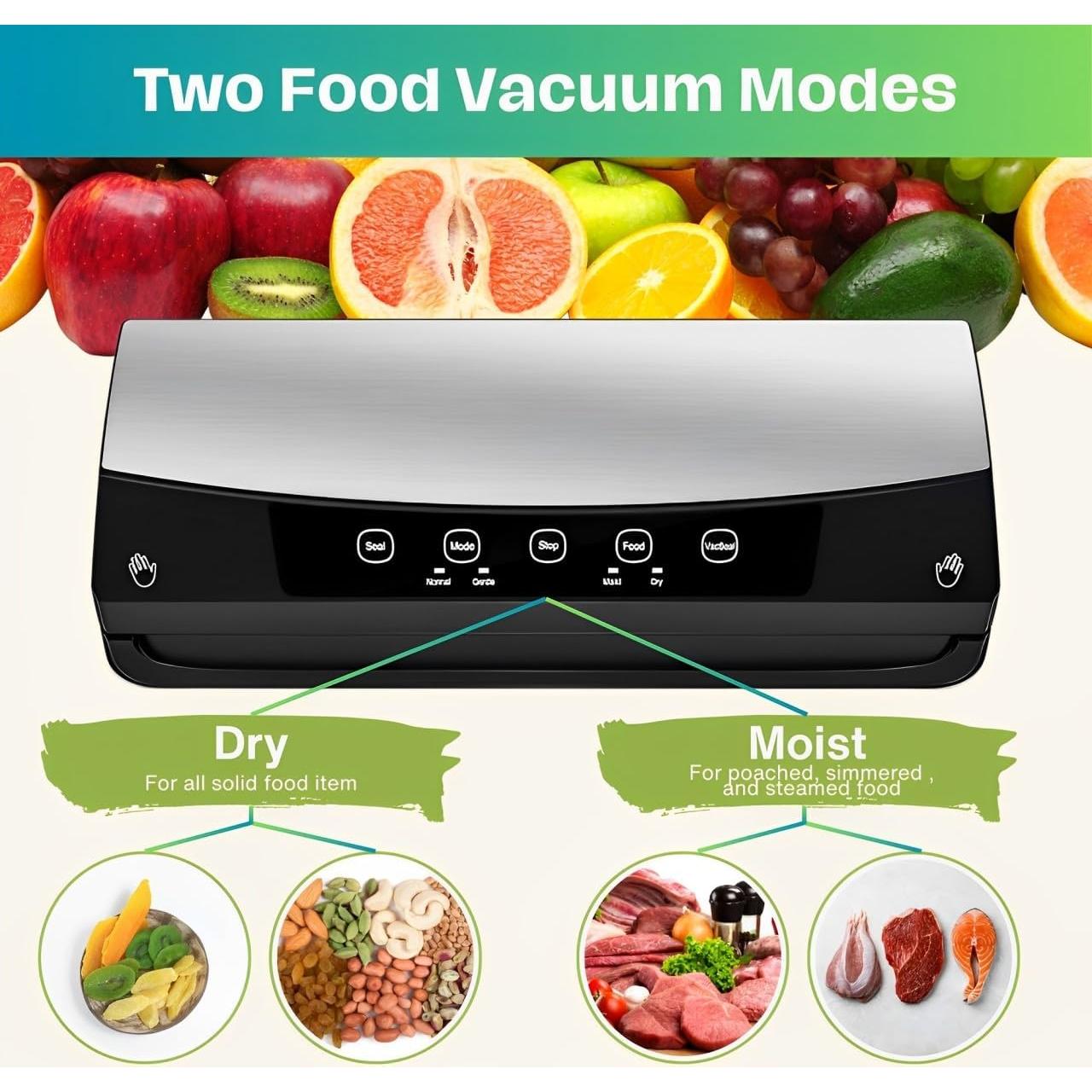 Sellador al vacío Goodscious para alimentos húmedos y secos