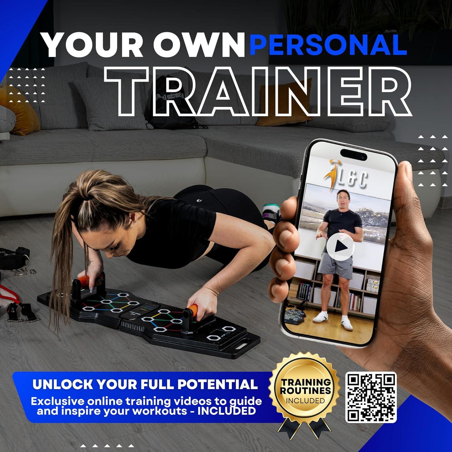 Tabla de Flexiones L&C para Entrenamiento en Casa - 3.25 kg