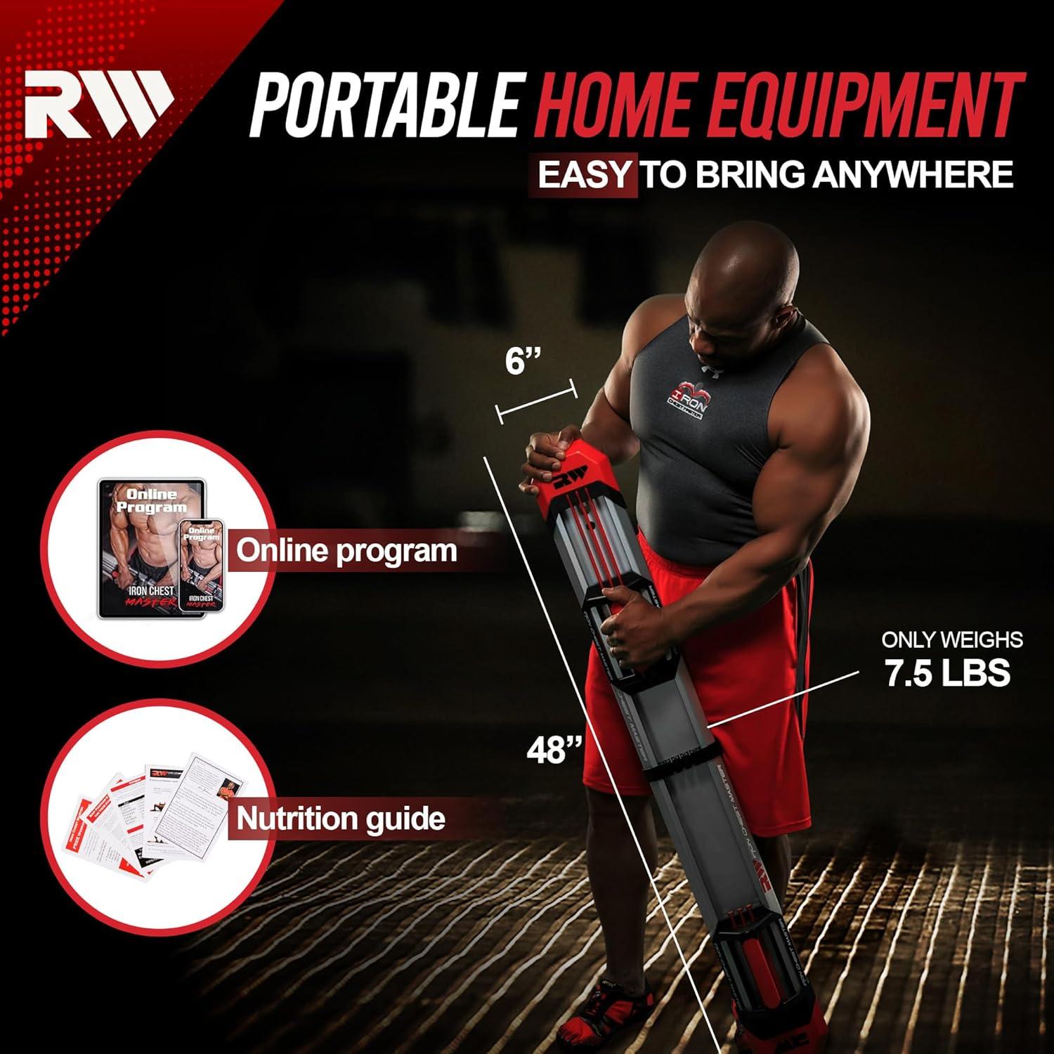 Máquina de Flexiones Iron Chest Master con Bandas 120 lbs