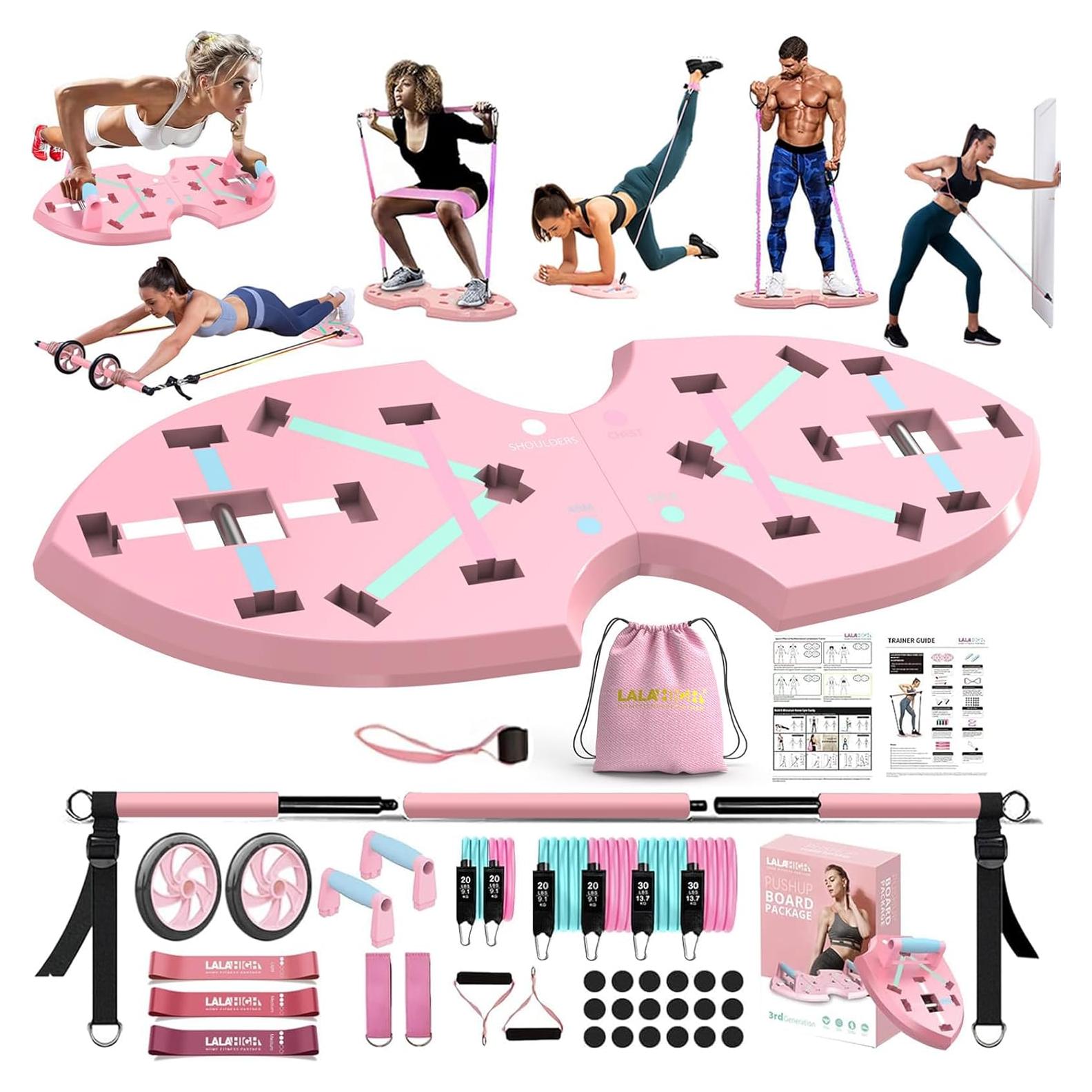 Sistema de Gimnasio Portátil LALAHIGH con 20 Accesorios