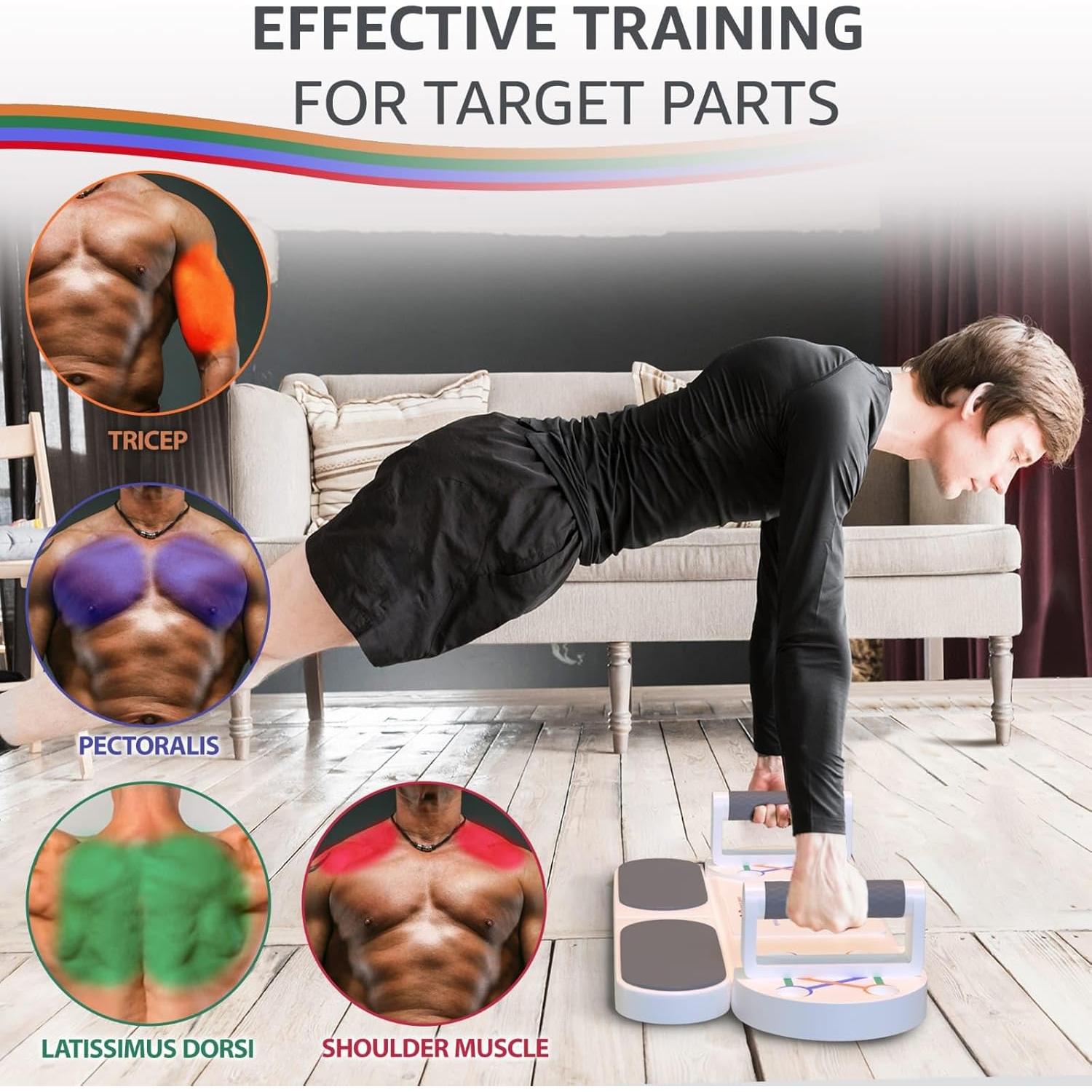 Tabla de Flexiones Genérico con Cuerdas de Resistencia 2.29kg