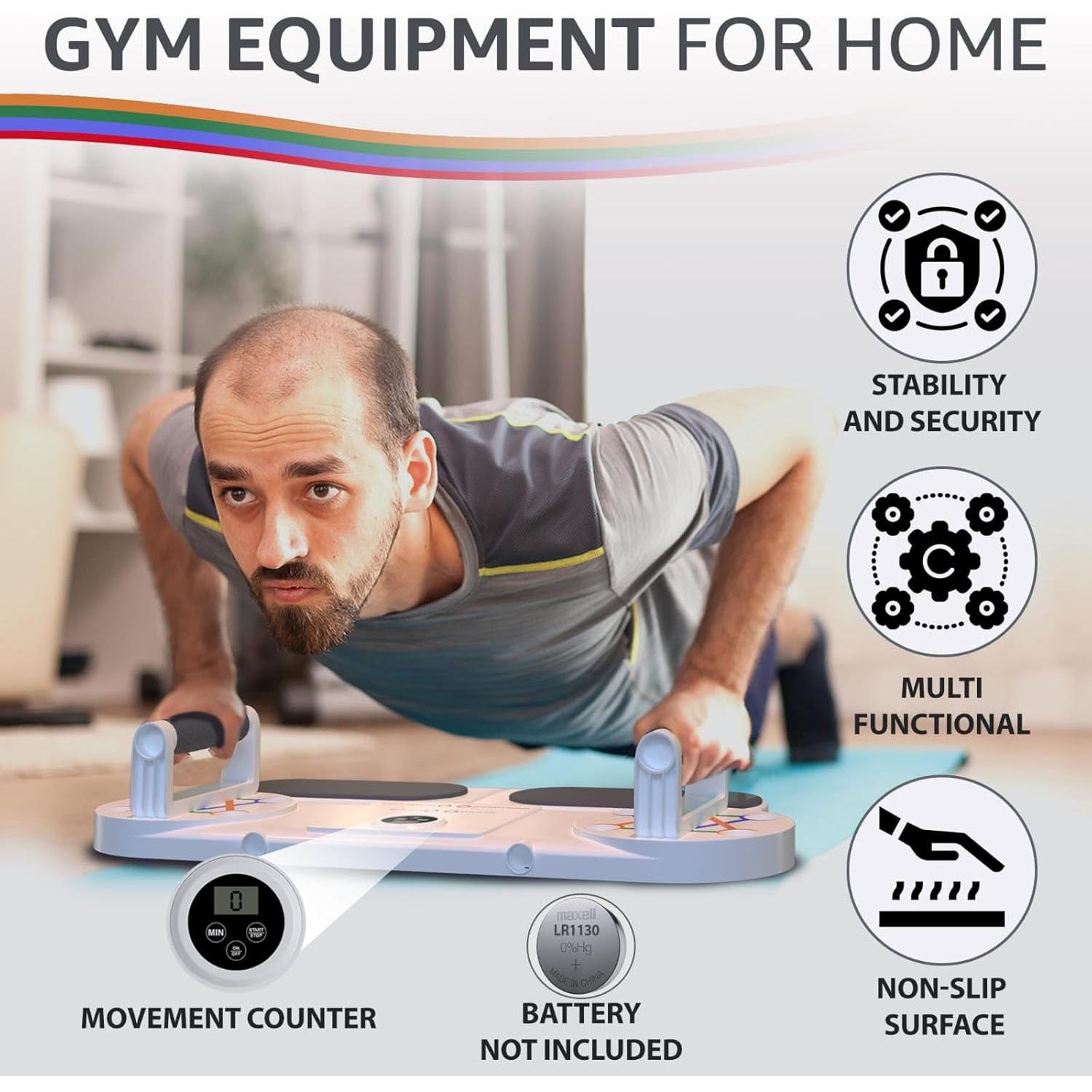 Tabla de Flexiones Genérico con Cuerdas de Resistencia 2.29kg