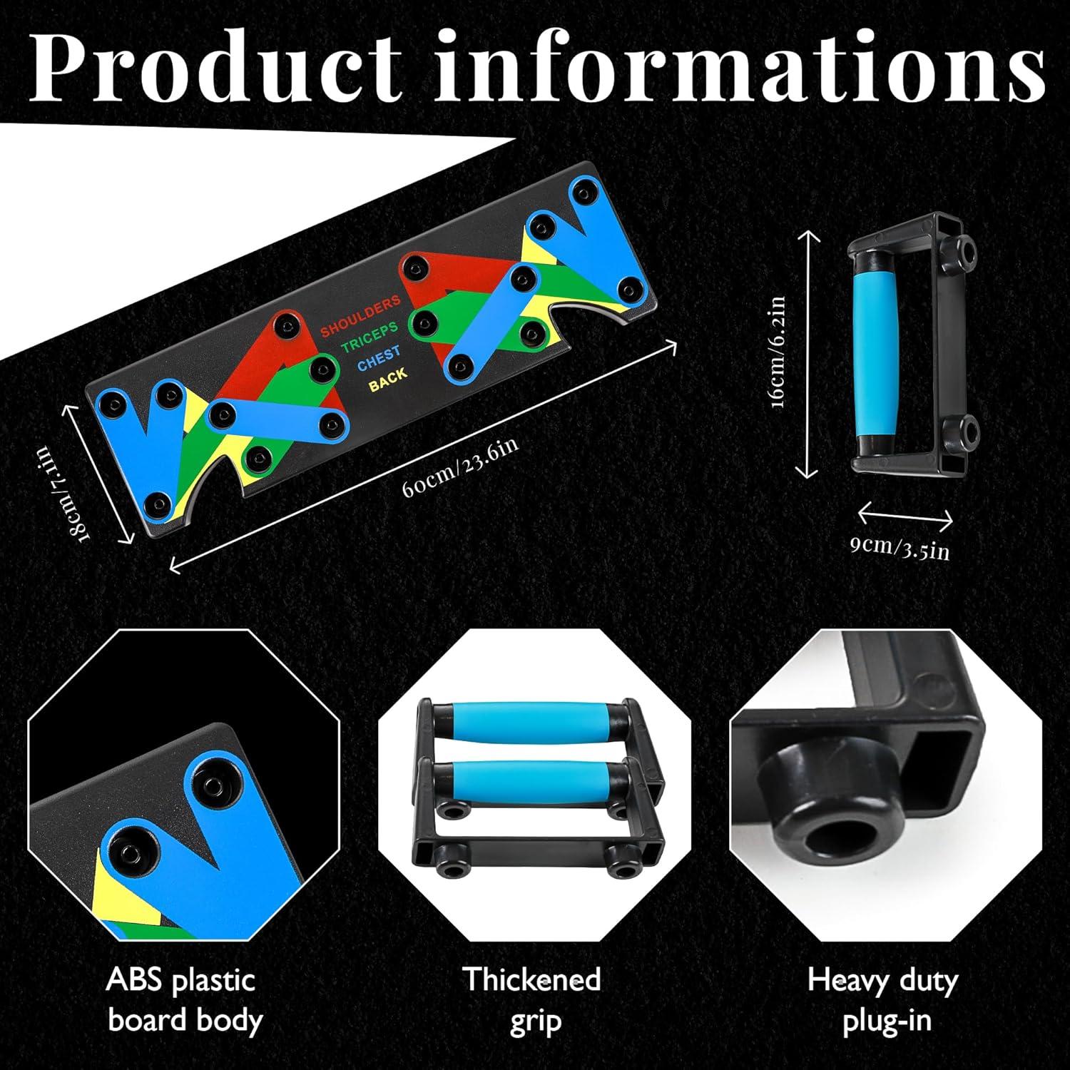 Tabla de Flexiones Multifuncional PurelyPure 15 en 1 - Portátil
