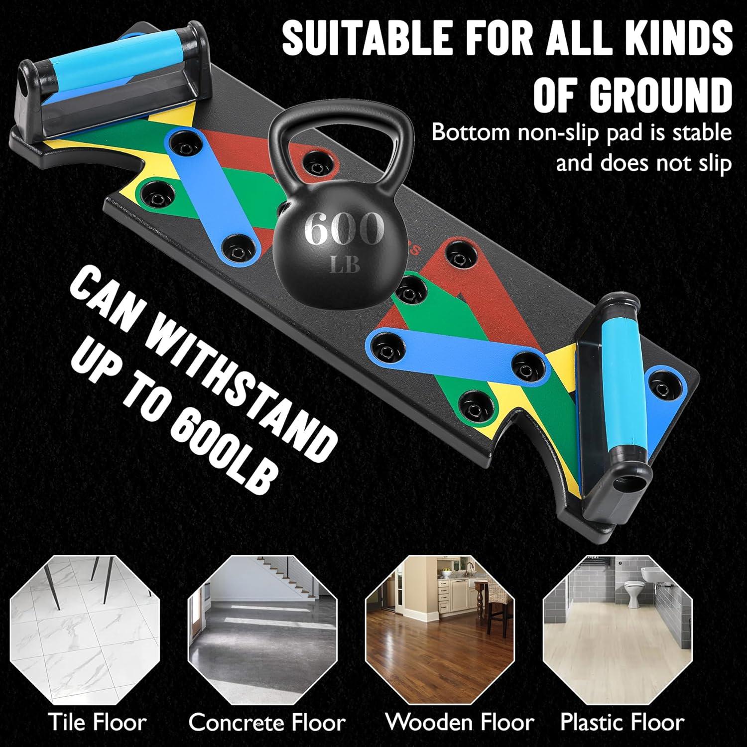 Tabla de Flexiones Multifuncional PurelyPure 15 en 1 - Portátil