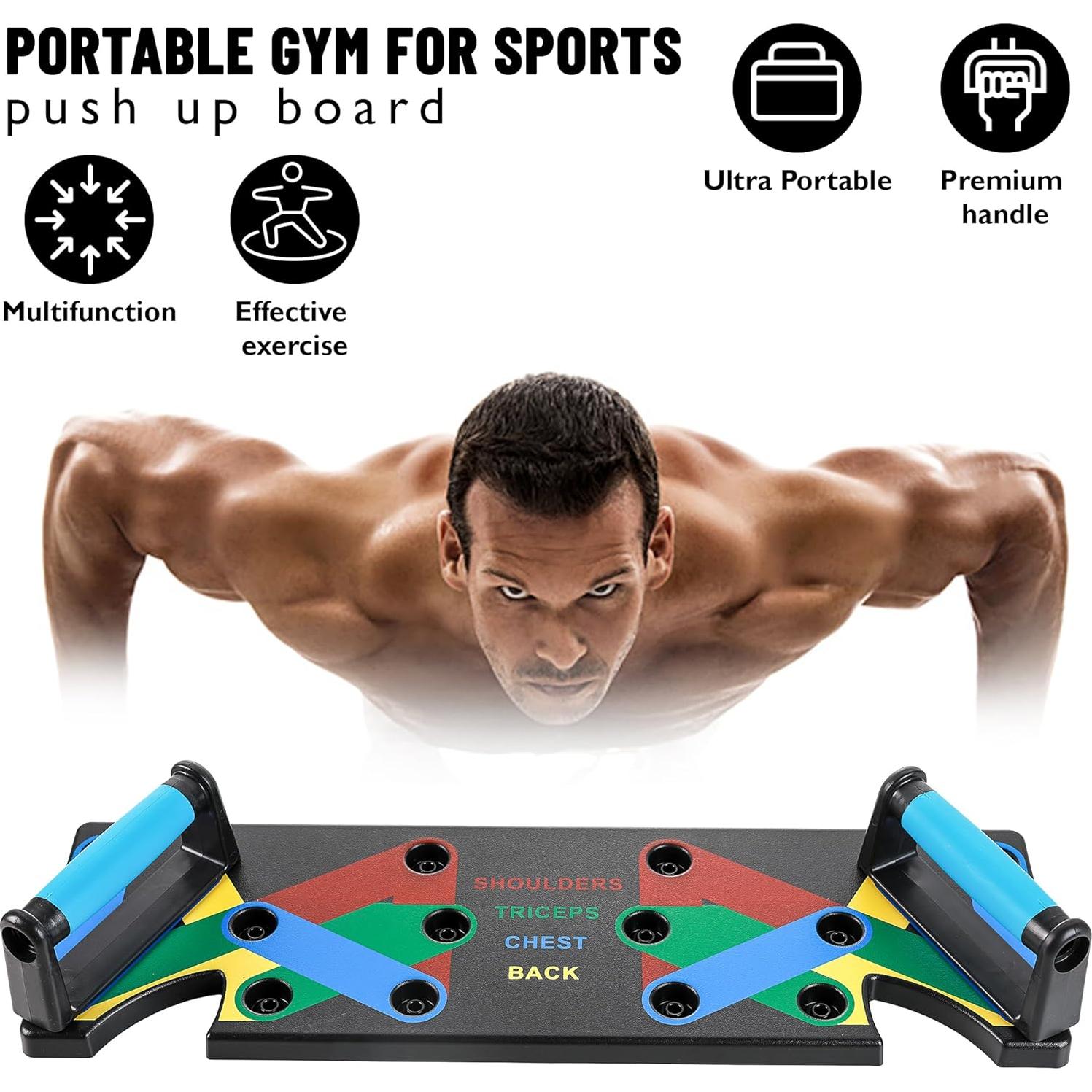 Tabla de Flexiones Multifuncional PurelyPure 15 en 1 - Portátil